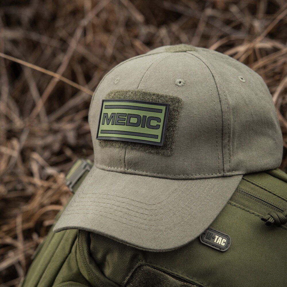 M-Tac Medic PVC orvosi felvarró - Black/Olive