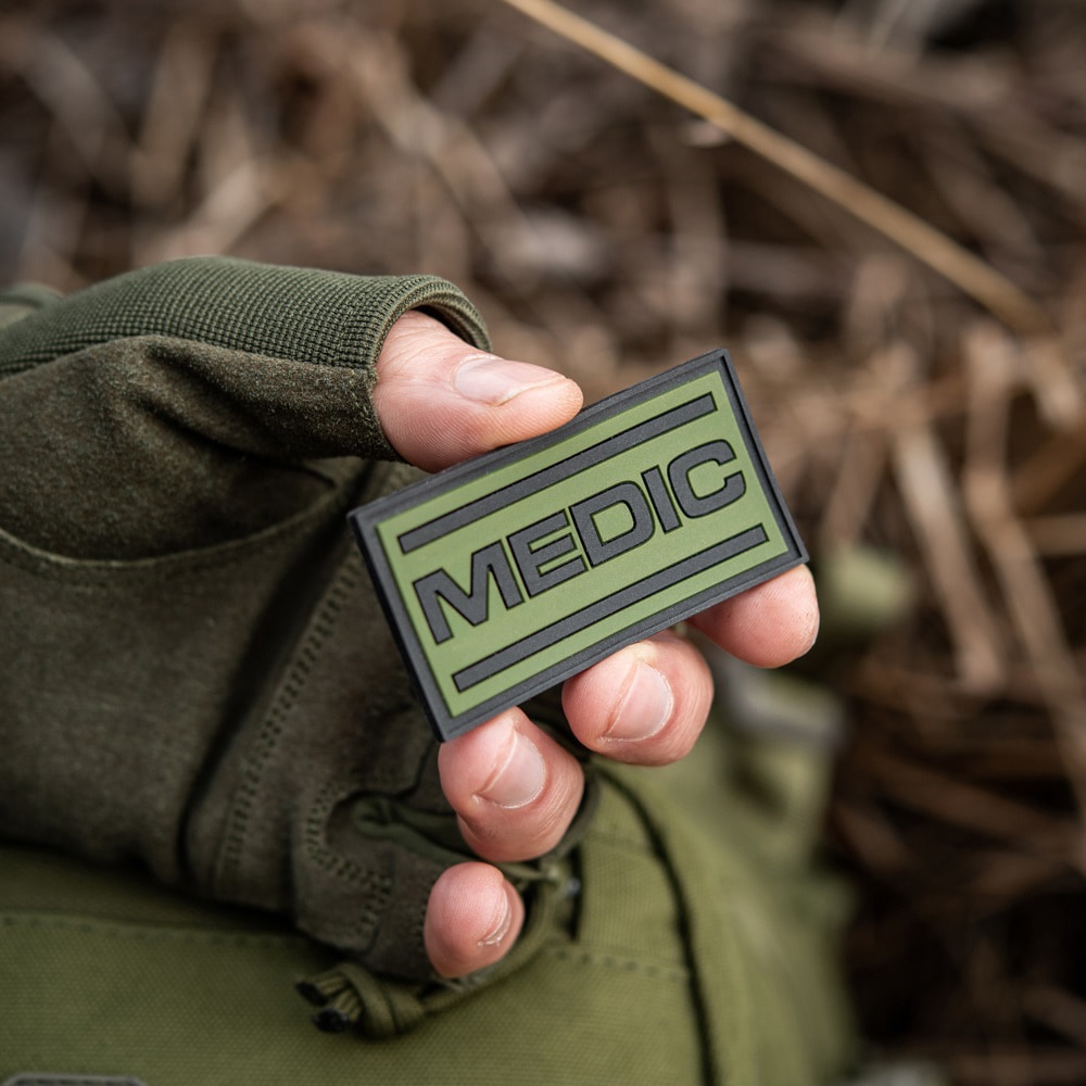 M-Tac Medic PVC orvosi felvarró - Black/Olive