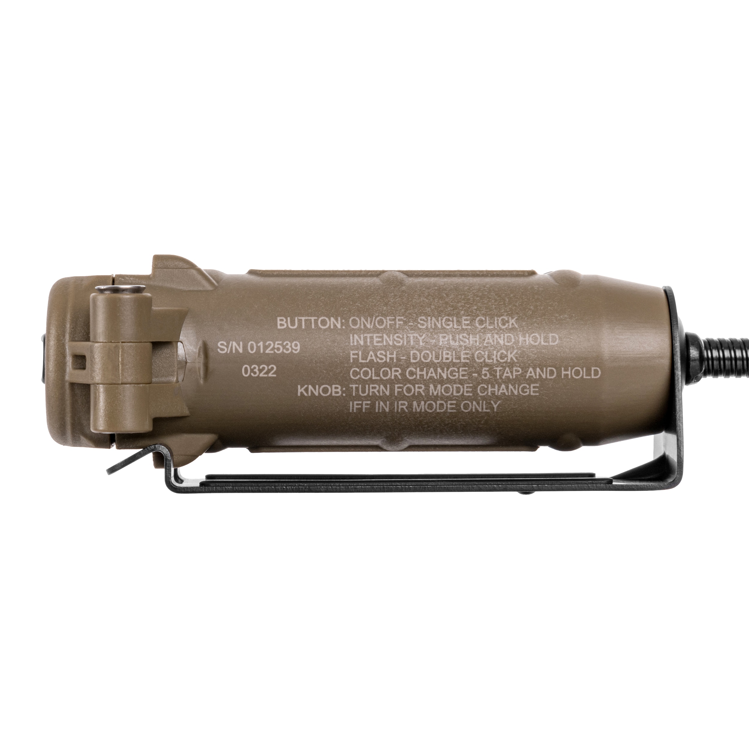 Streamlight Sidewinder Stalk Helmet Clips Arc Rail Mount Coyote sisaklámpa - 76 lumen
