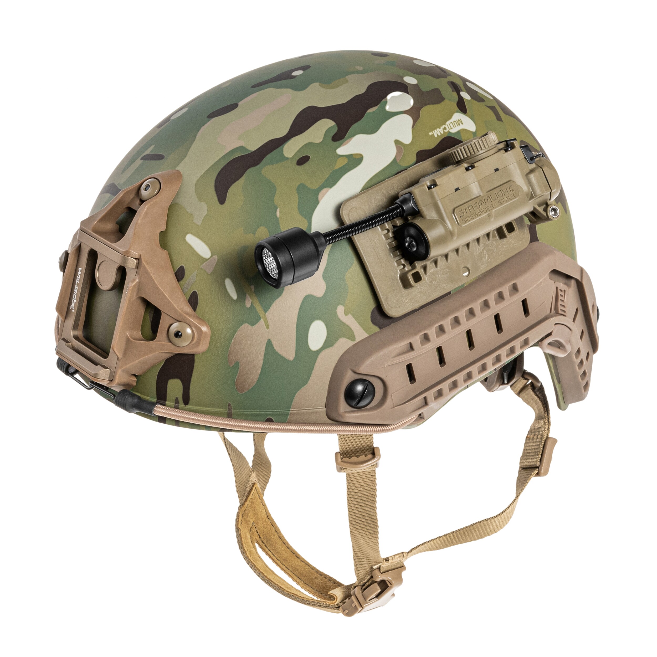 Streamlight Sidewinder Stalk Helmet Clips Arc Rail Mount Coyote sisaklámpa - 76 lumen