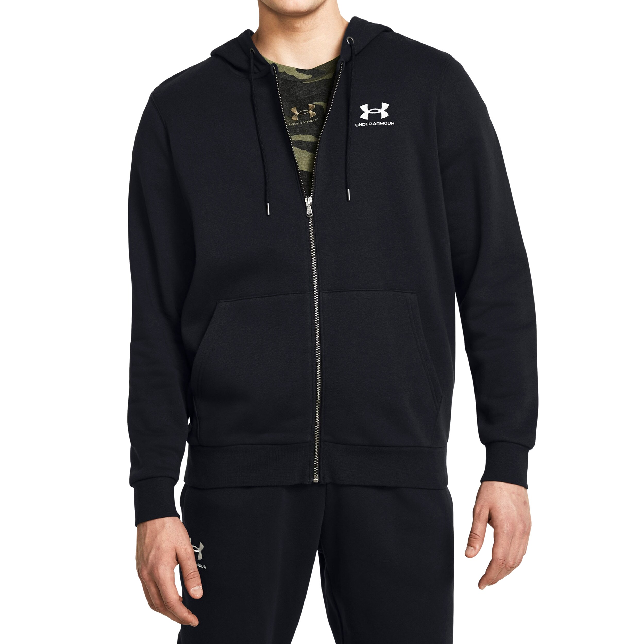 Under Armour Icon Fleece Full-Zip Hoodie pulóver - Black