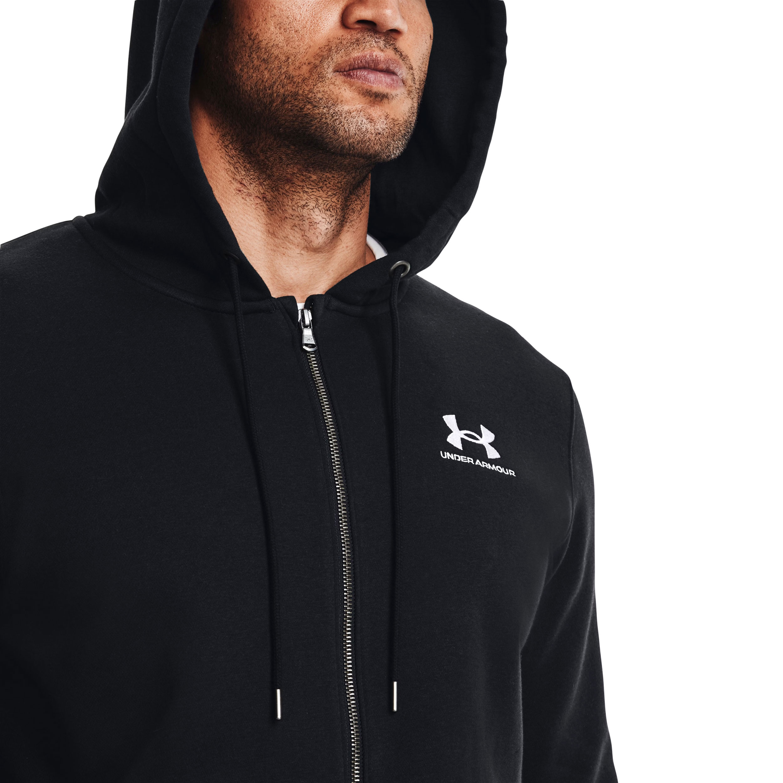 Under Armour Icon Fleece Full-Zip Hoodie pulóver - Black