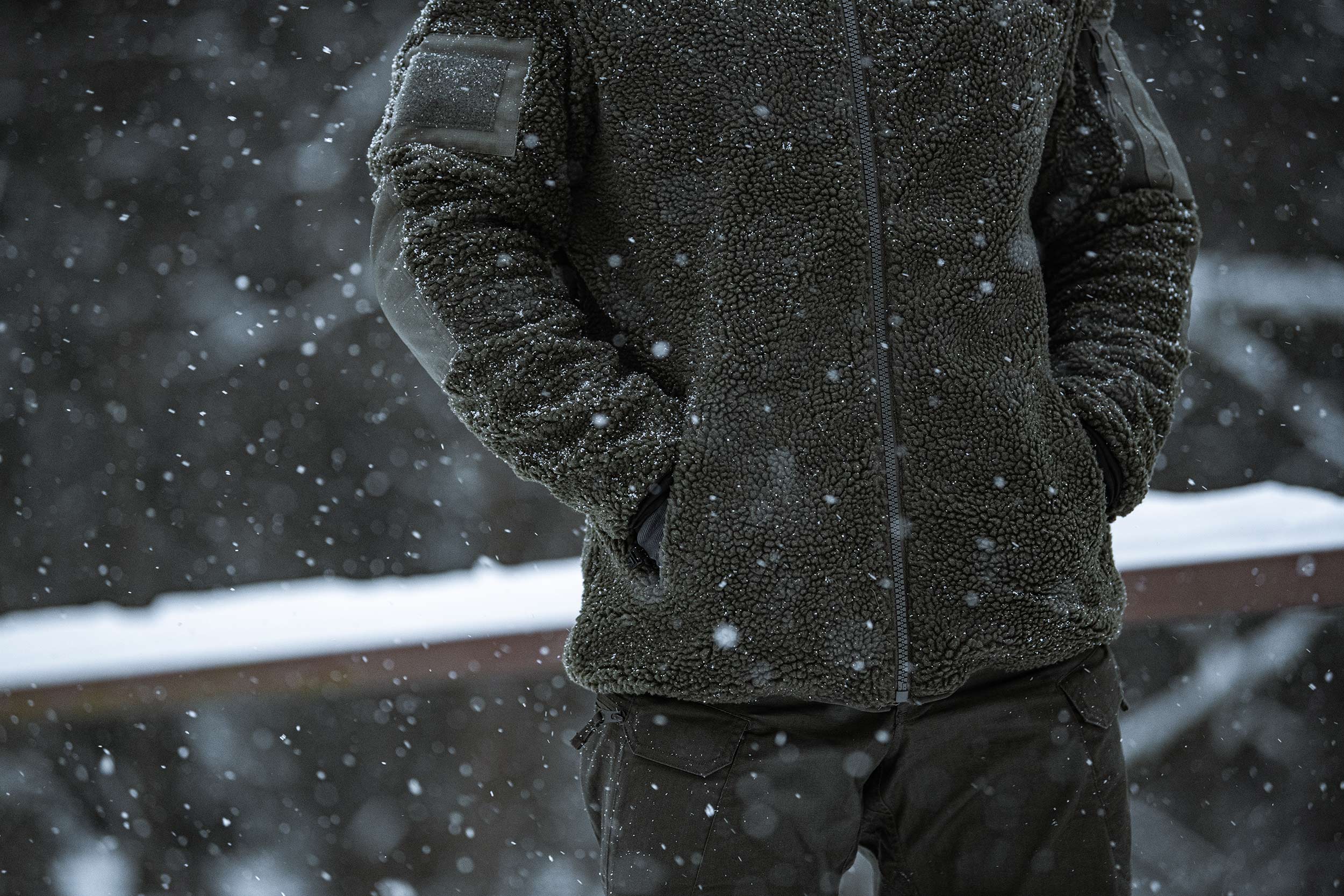 Military Wear Tactical Teddyfleece polár pulóver - Olive