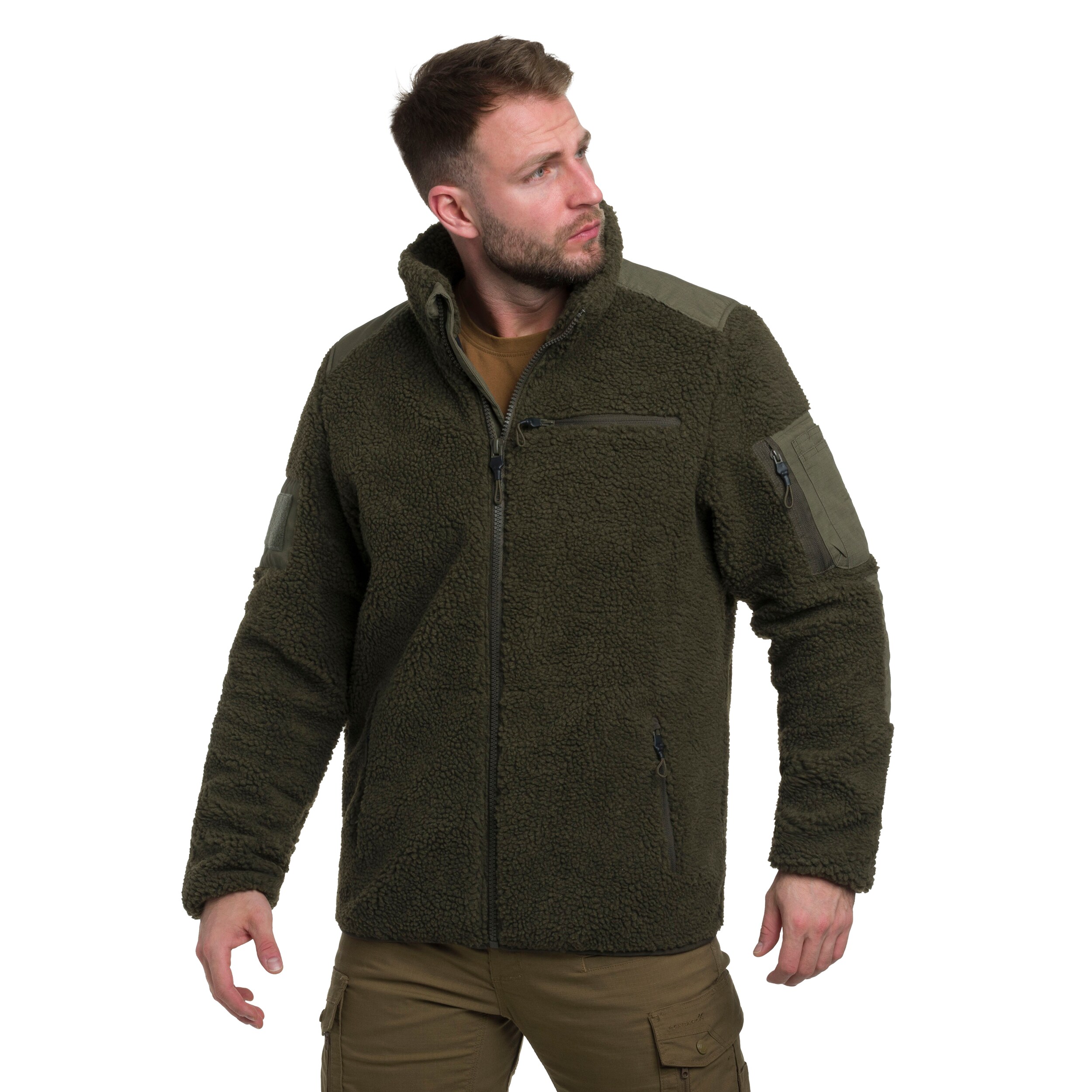 Military Wear Tactical Teddyfleece polár pulóver - Olive