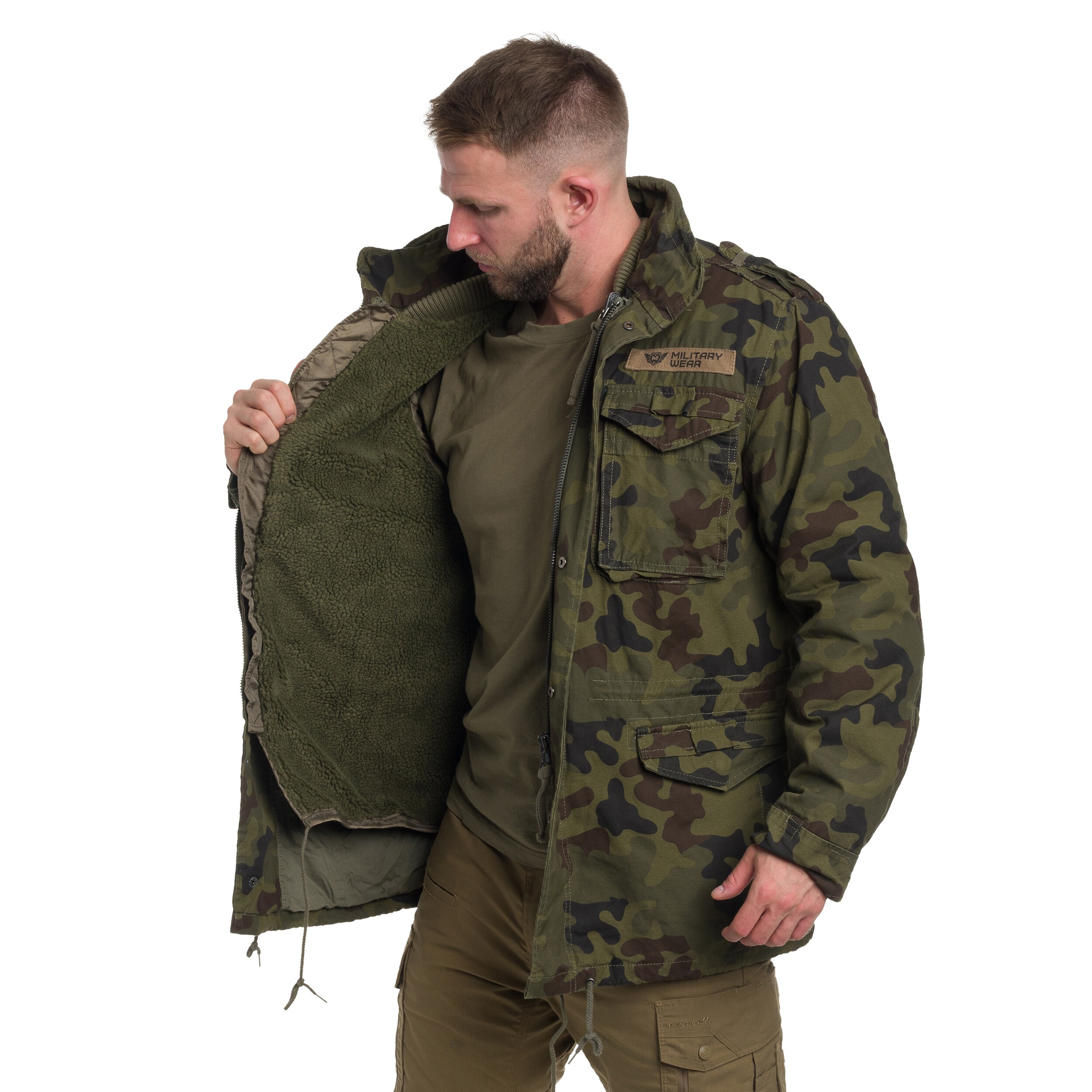 Military Wear M65 Giant kabát - wz.93 Pantera PL Woodland