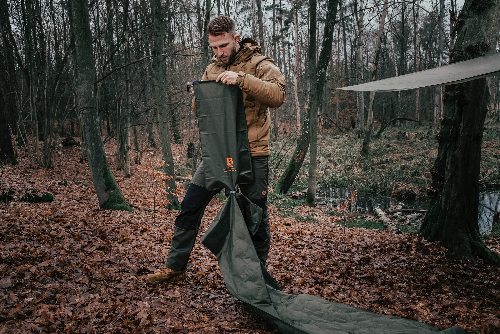 Badger Outdoor Inflatable Pump Bag felfújható zsák - Olive
