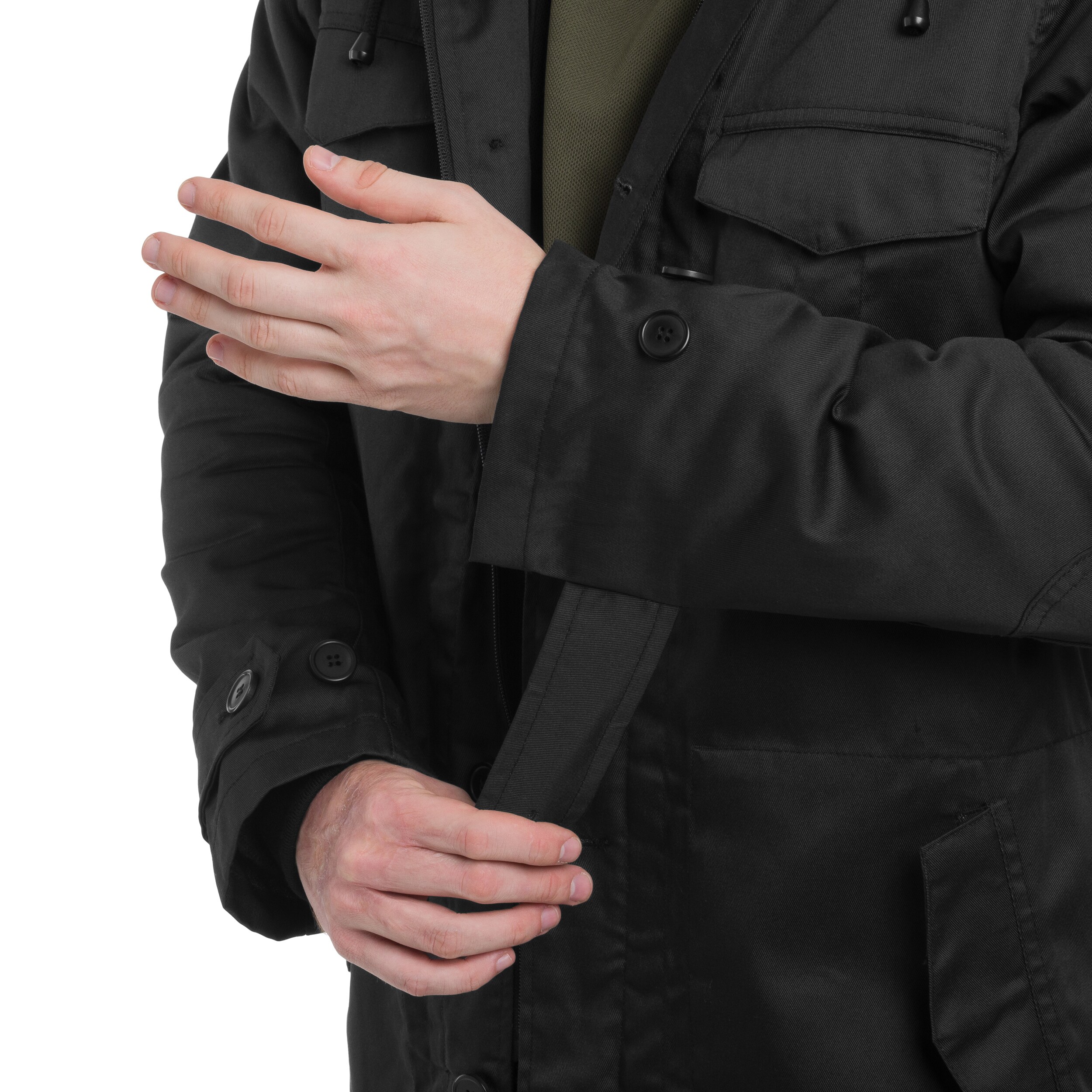 Brandit BW Parka Forest kabát - Black