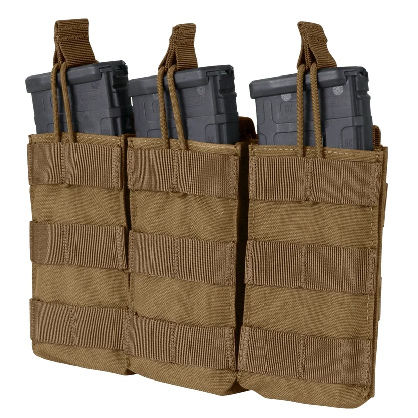 Open Top na magazynki M4/M16 háromrészes tároló - coyote brown