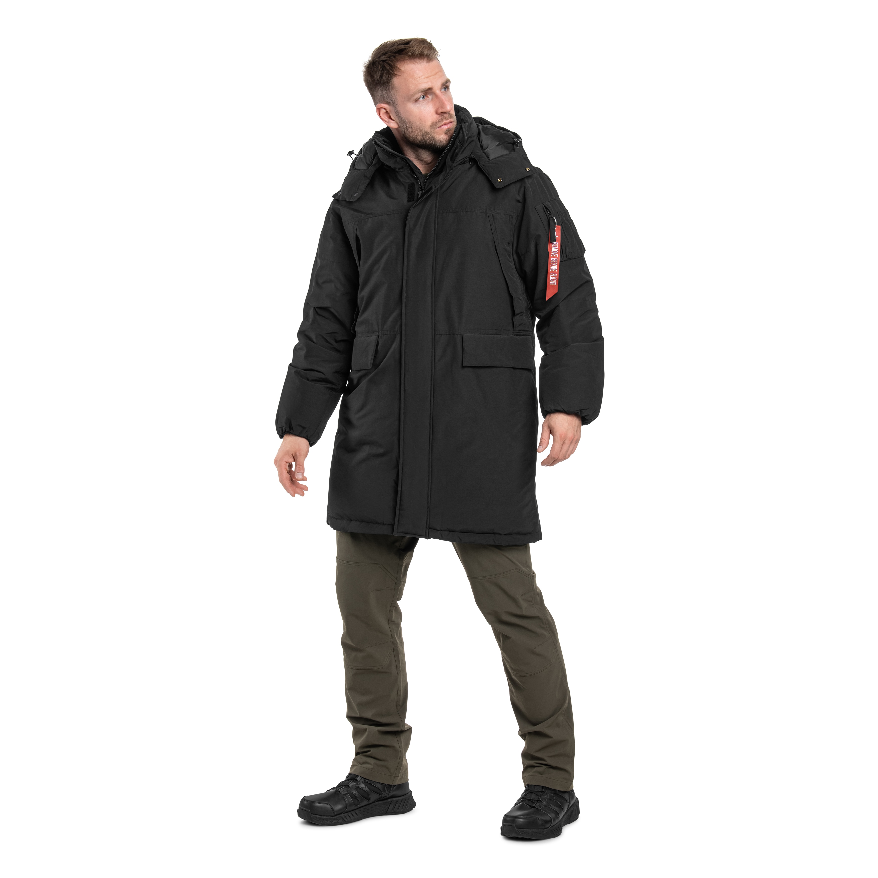 Alpha Industries Puffer Parka kabát - Black