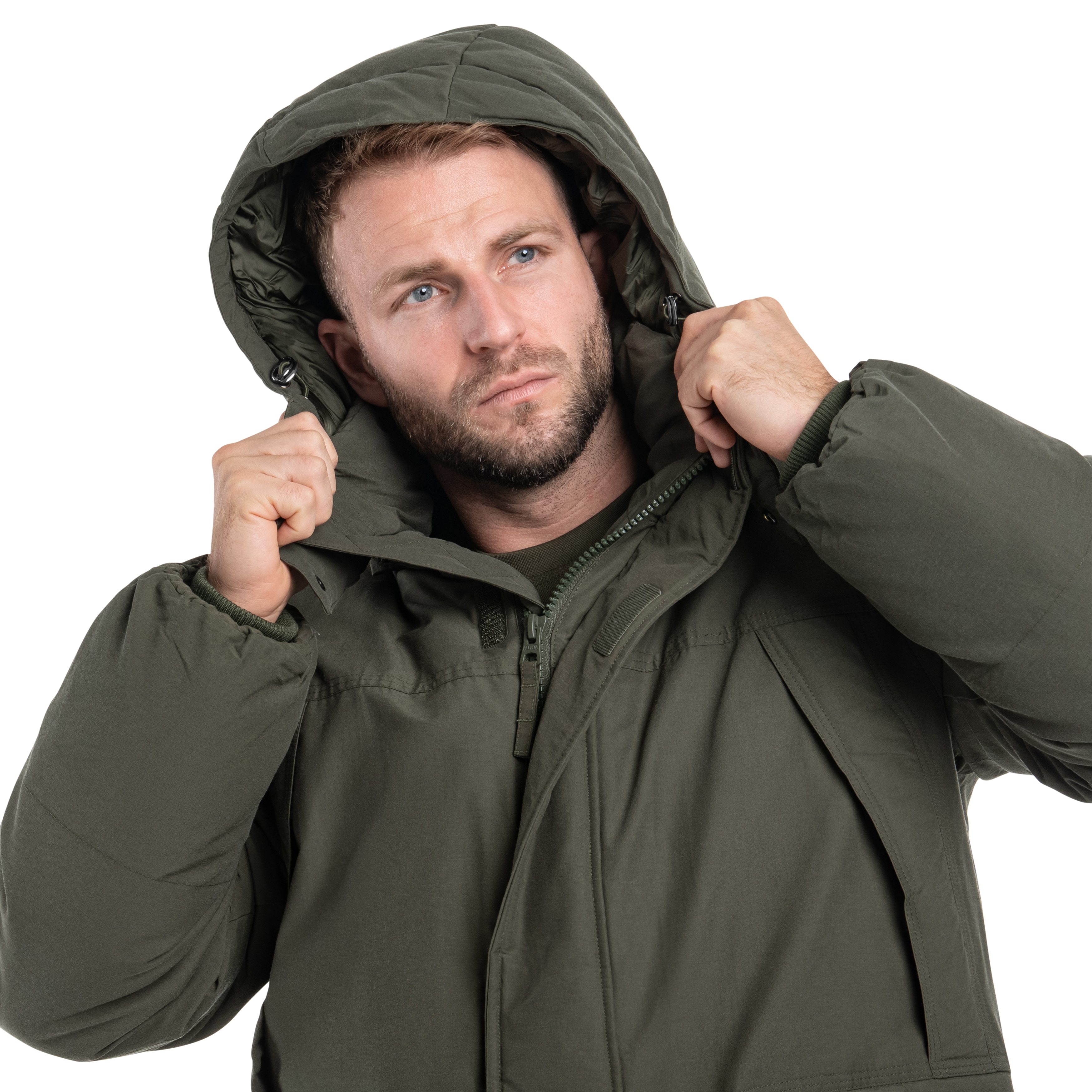 Alpha Industries Puffer Parka kabát - Dark Olive