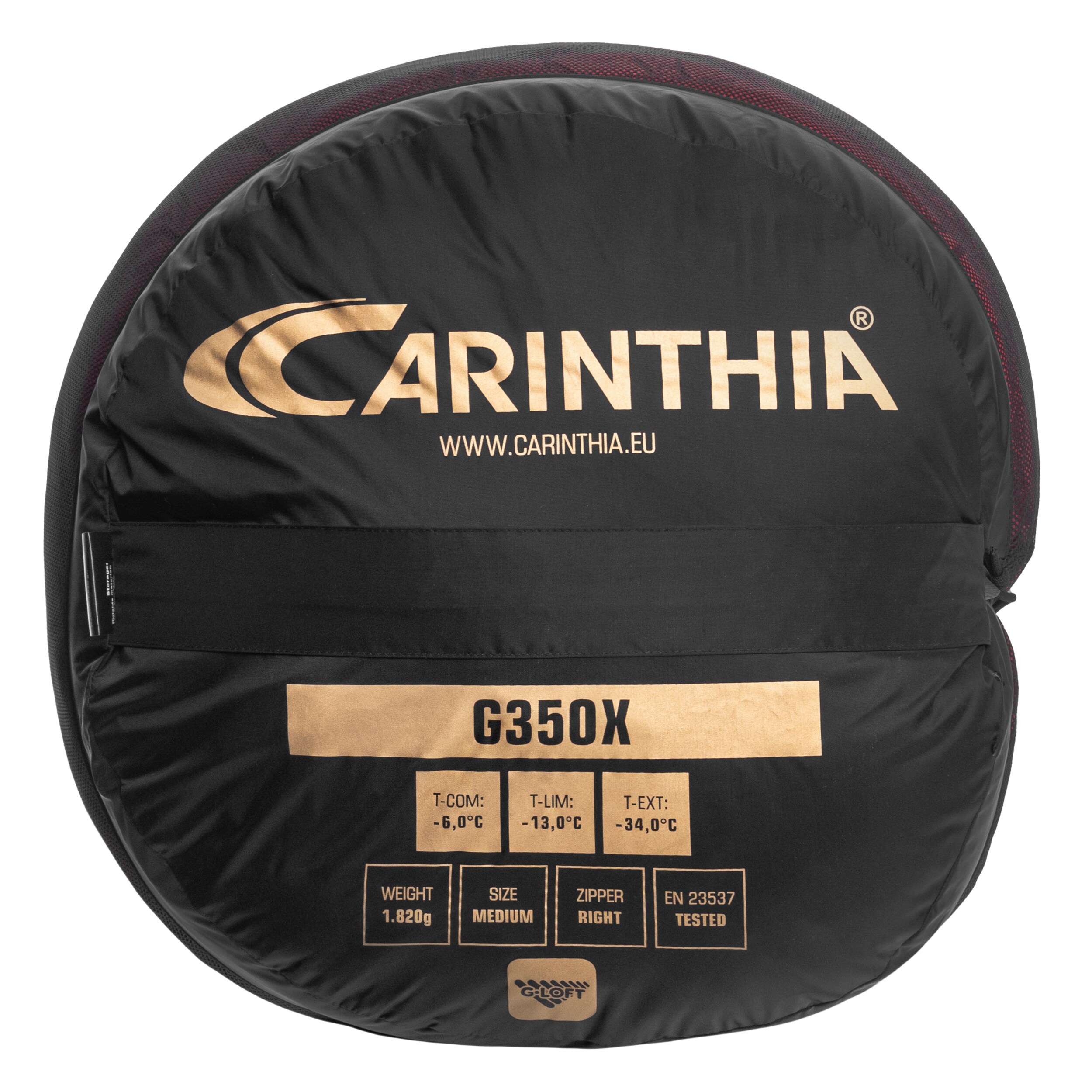 Carinthia G 350X Large hálózsák Jobb - Red