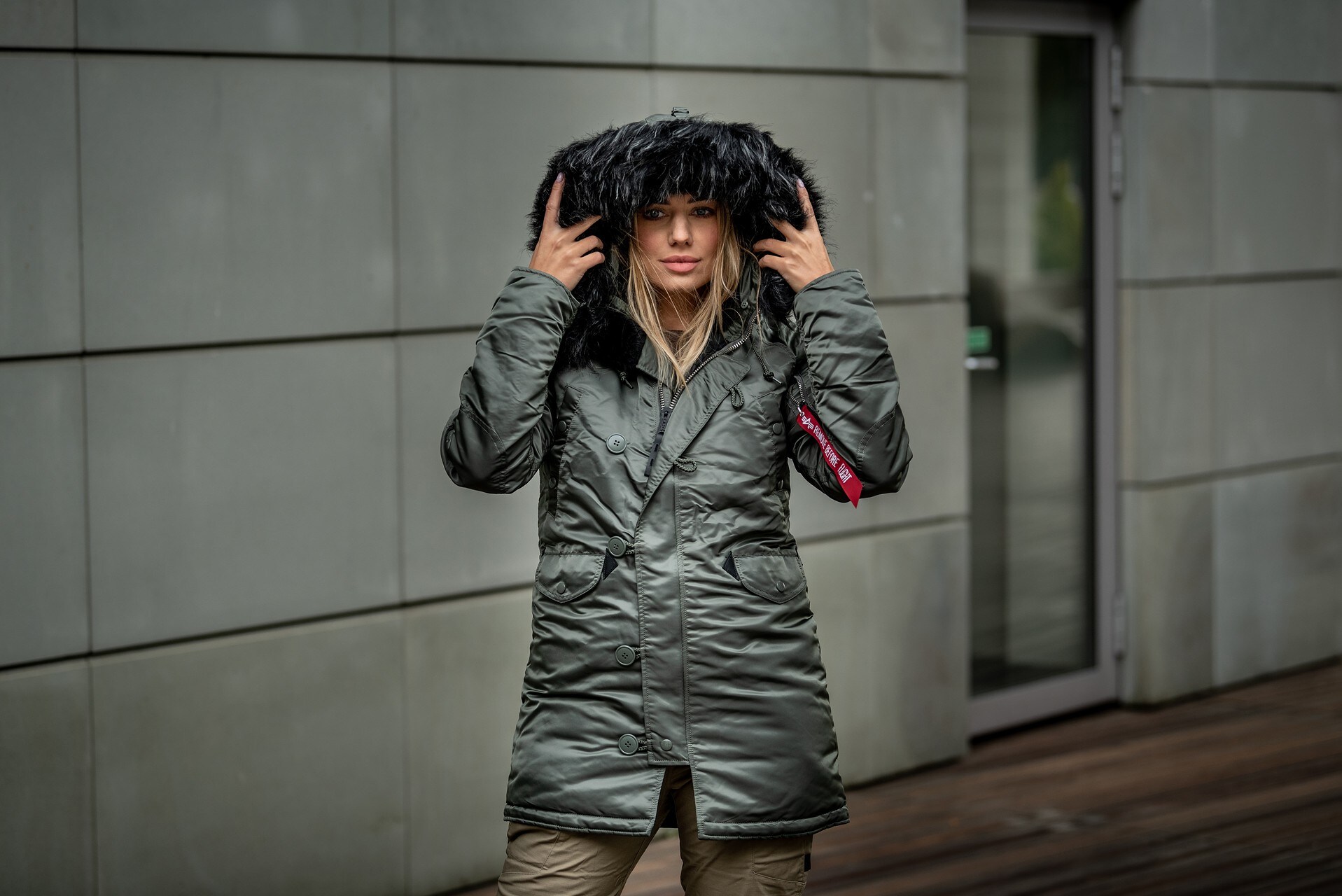 Alpha Industries N3B VF 59 női kabát - Vintage Green/Black
