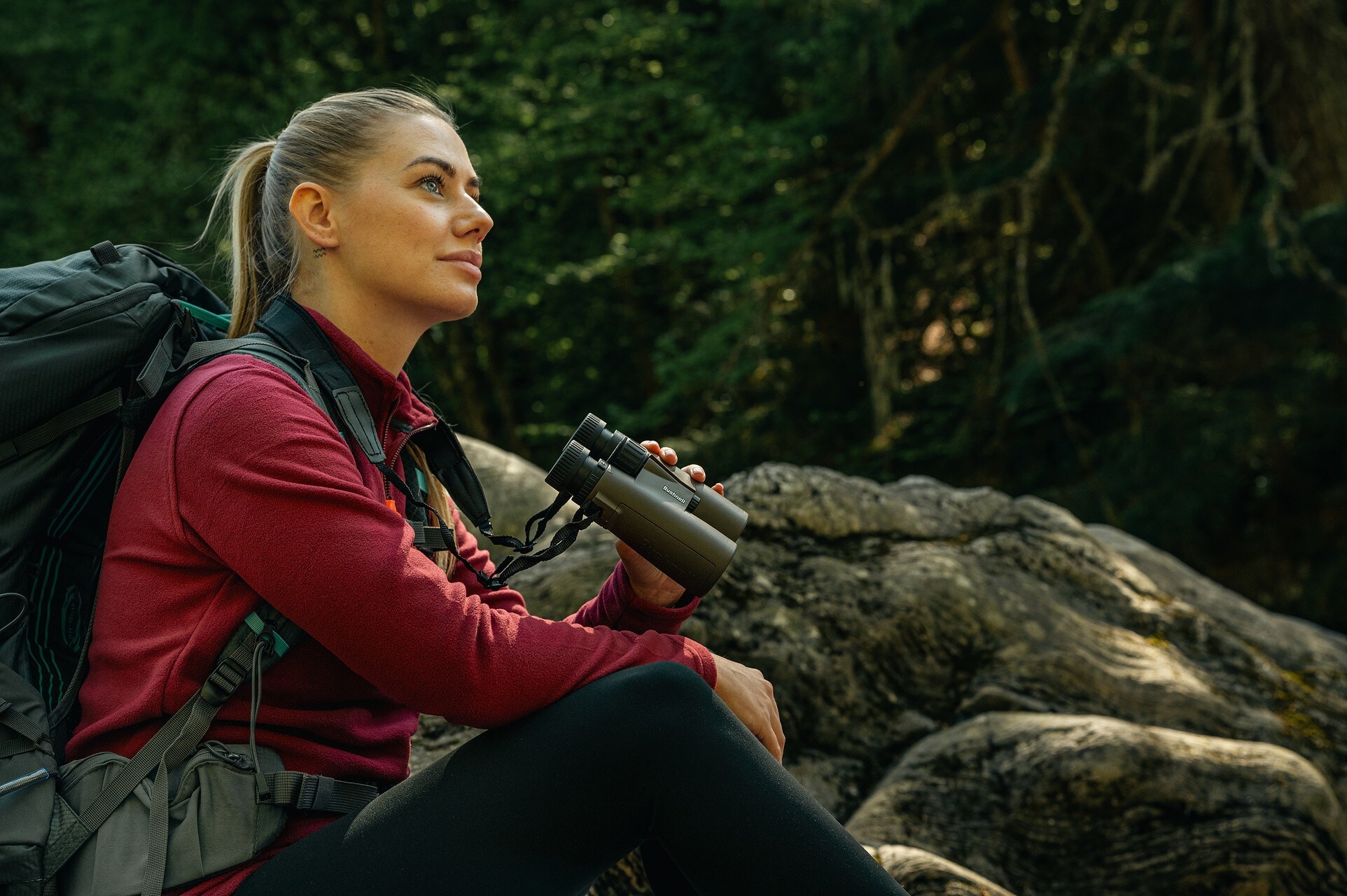 Highlander Outdoor Ember Fleece Top női polár pulóver - Rumba Red