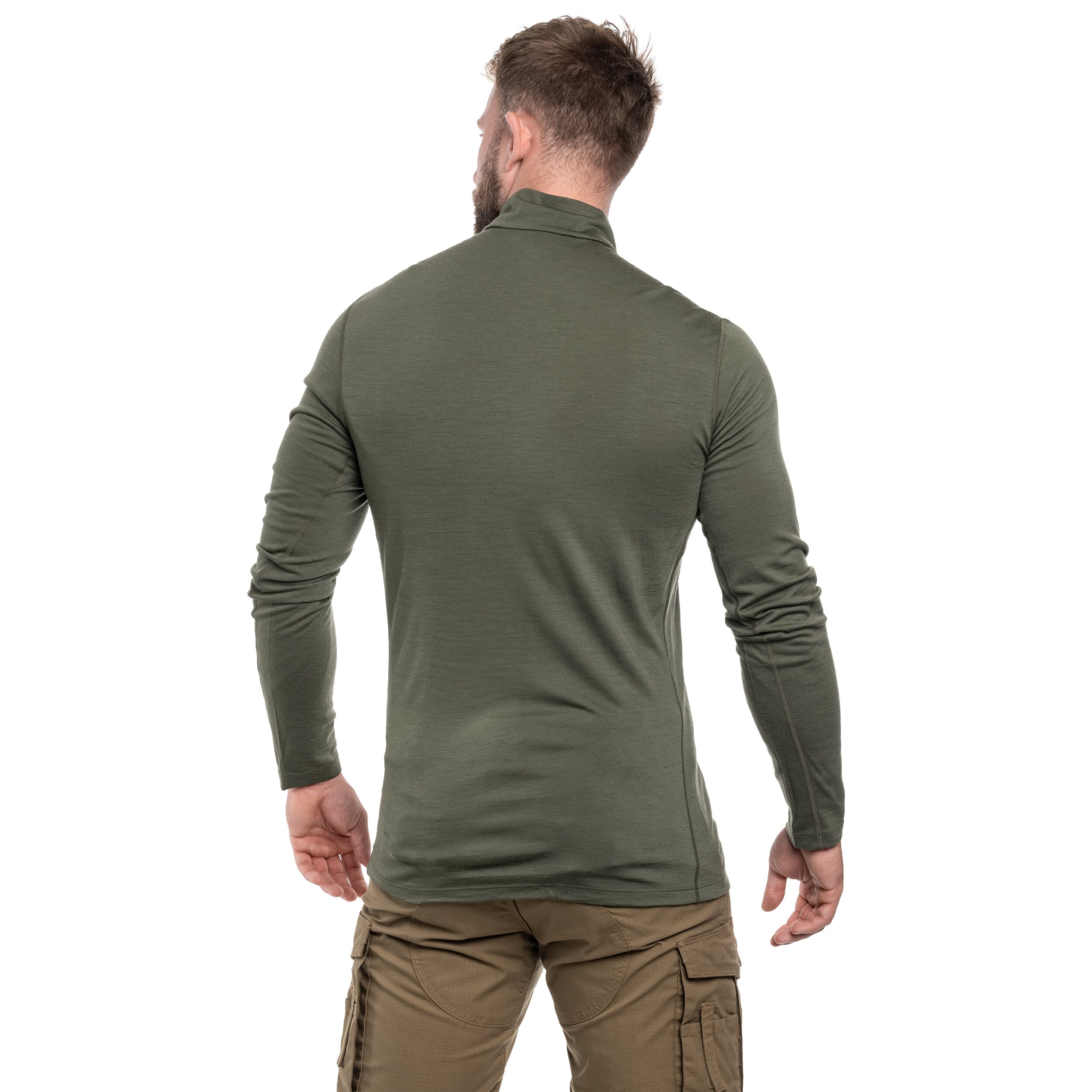 Icebreaker Merino Oasis Half Zip thermoaktív póló - Loden
