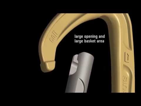 Singing Rock Colt Bent mászó karabiner - Black