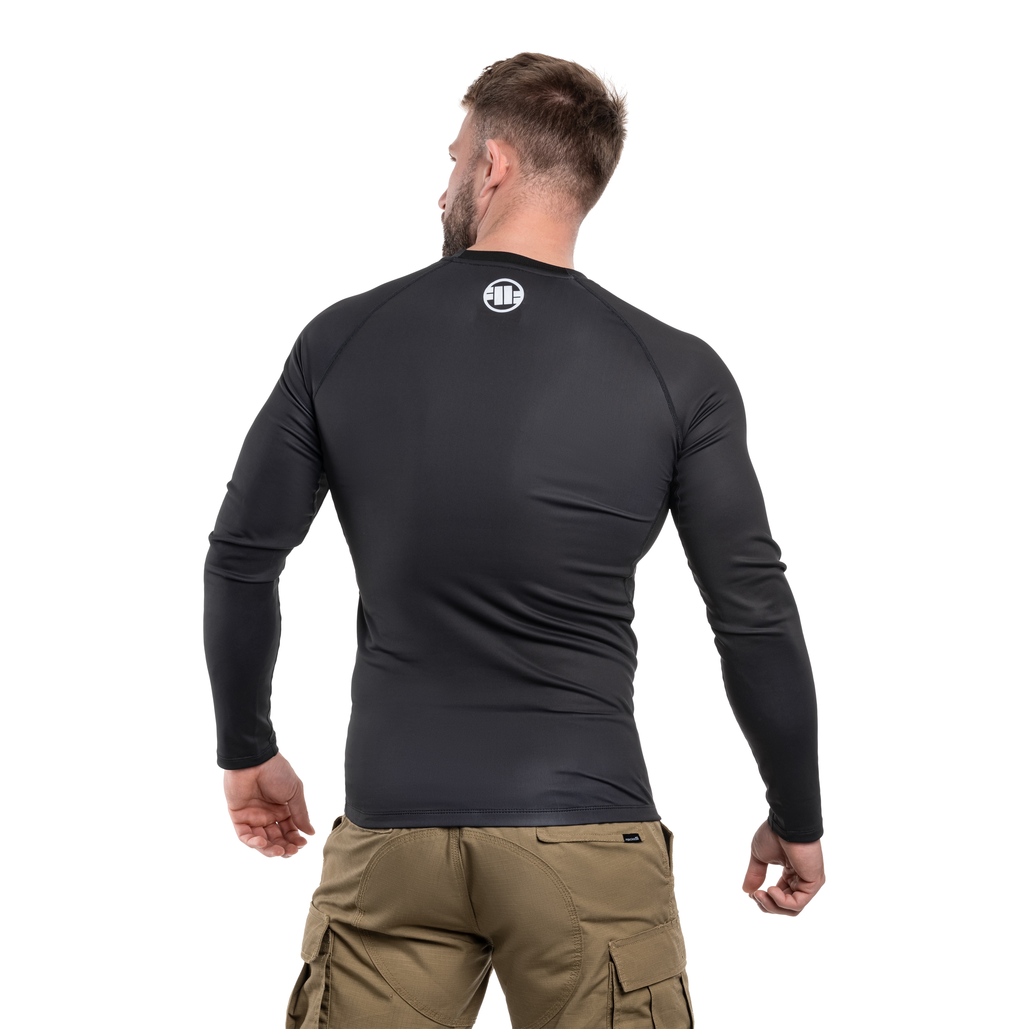 Pitbull LongSleeve Rashguard ADCC hosszú ujjú thermoaktív póló - Black
