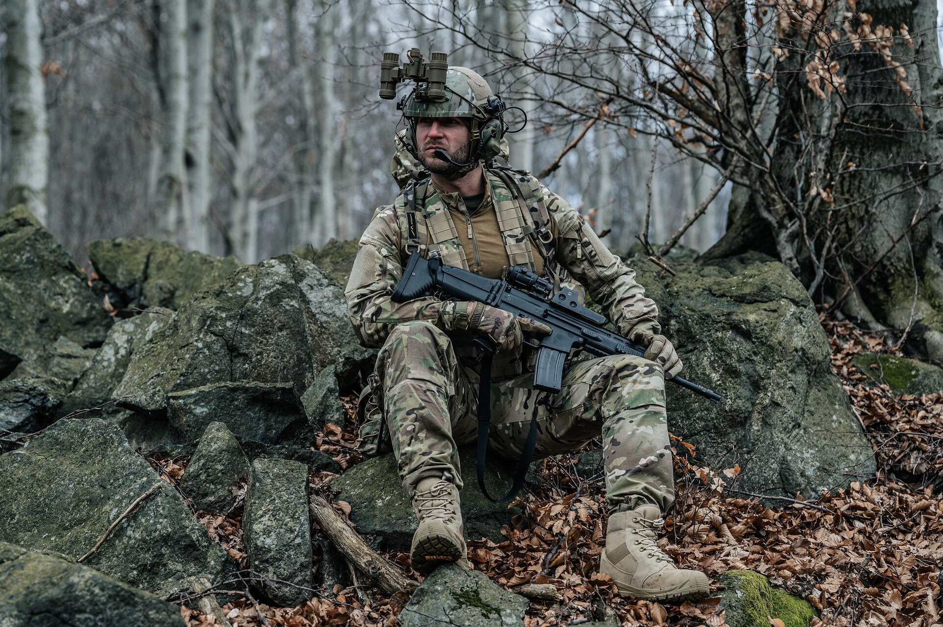 Wosport HD-11 Gen. 5 aktív hallásvédő - MultiCam