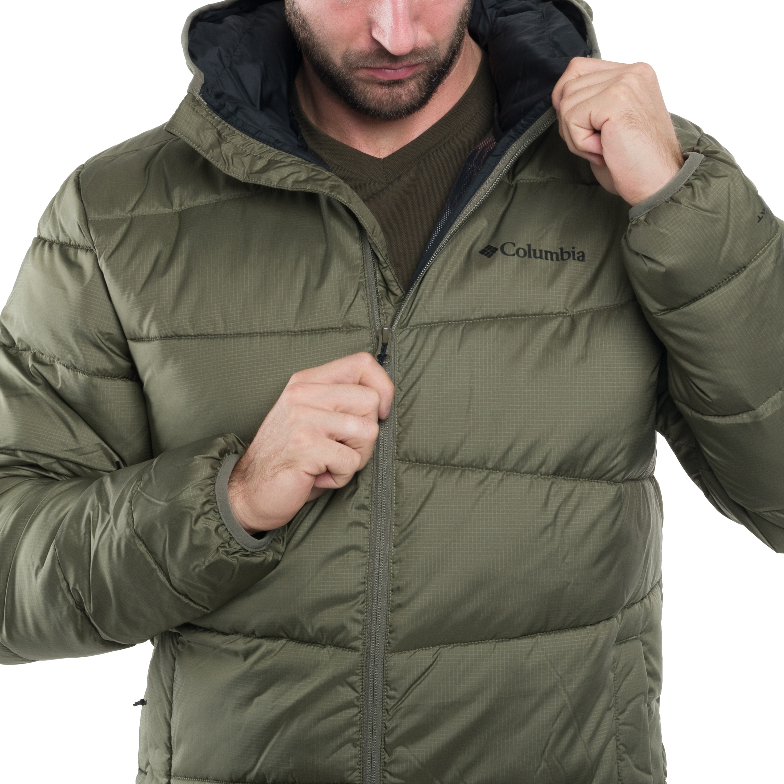 Columbia Fivemile Butte II Hooded dzseki - Stone Green