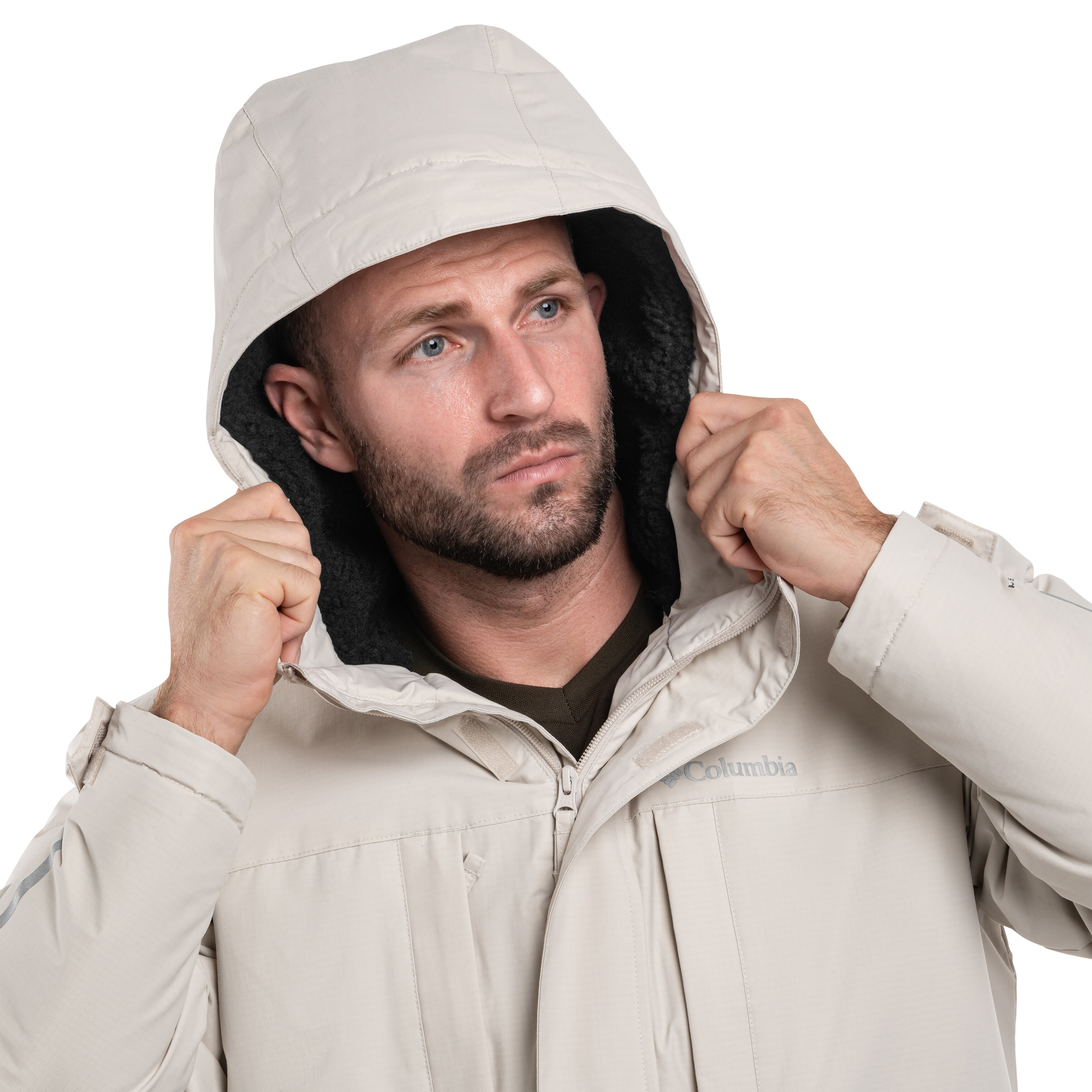 Columbia Landroamer Sherpa Lined Waterproof Hooded kabát - Dark Stone