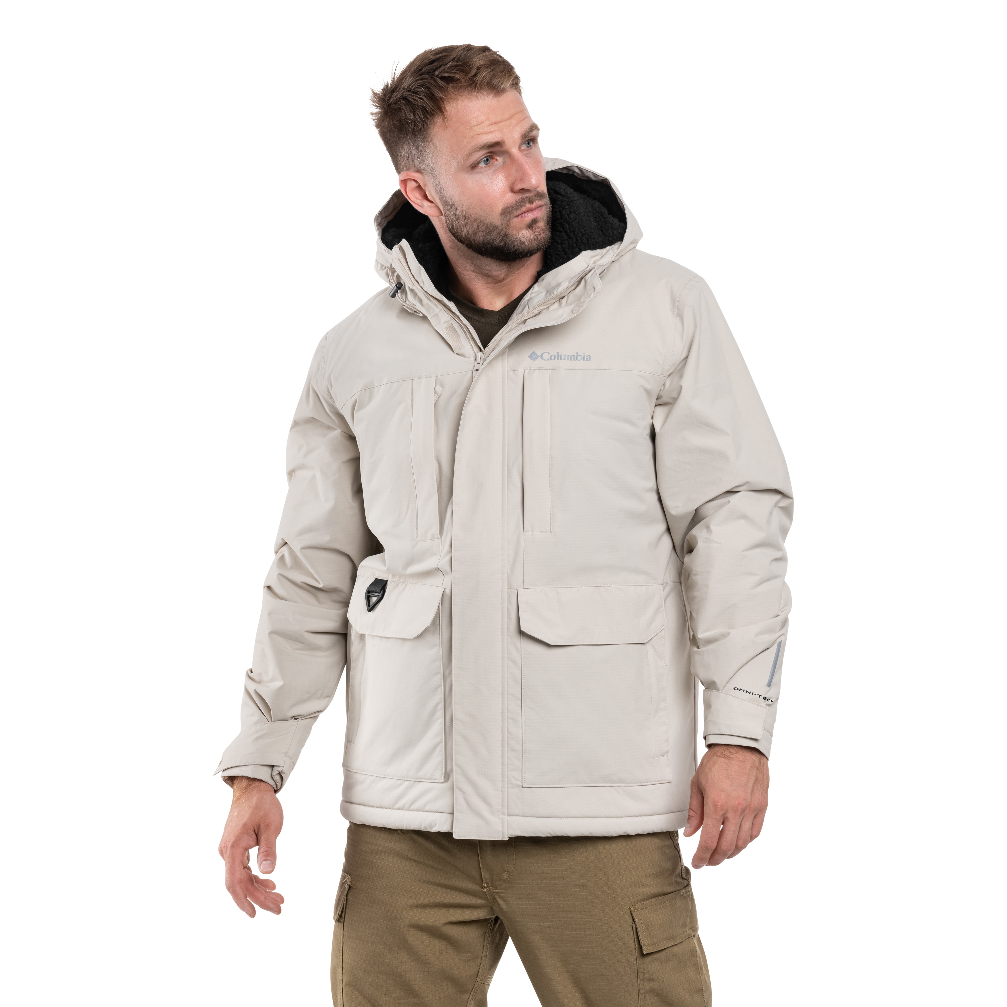Columbia Landroamer Sherpa Lined Waterproof Hooded kabát - Dark Stone