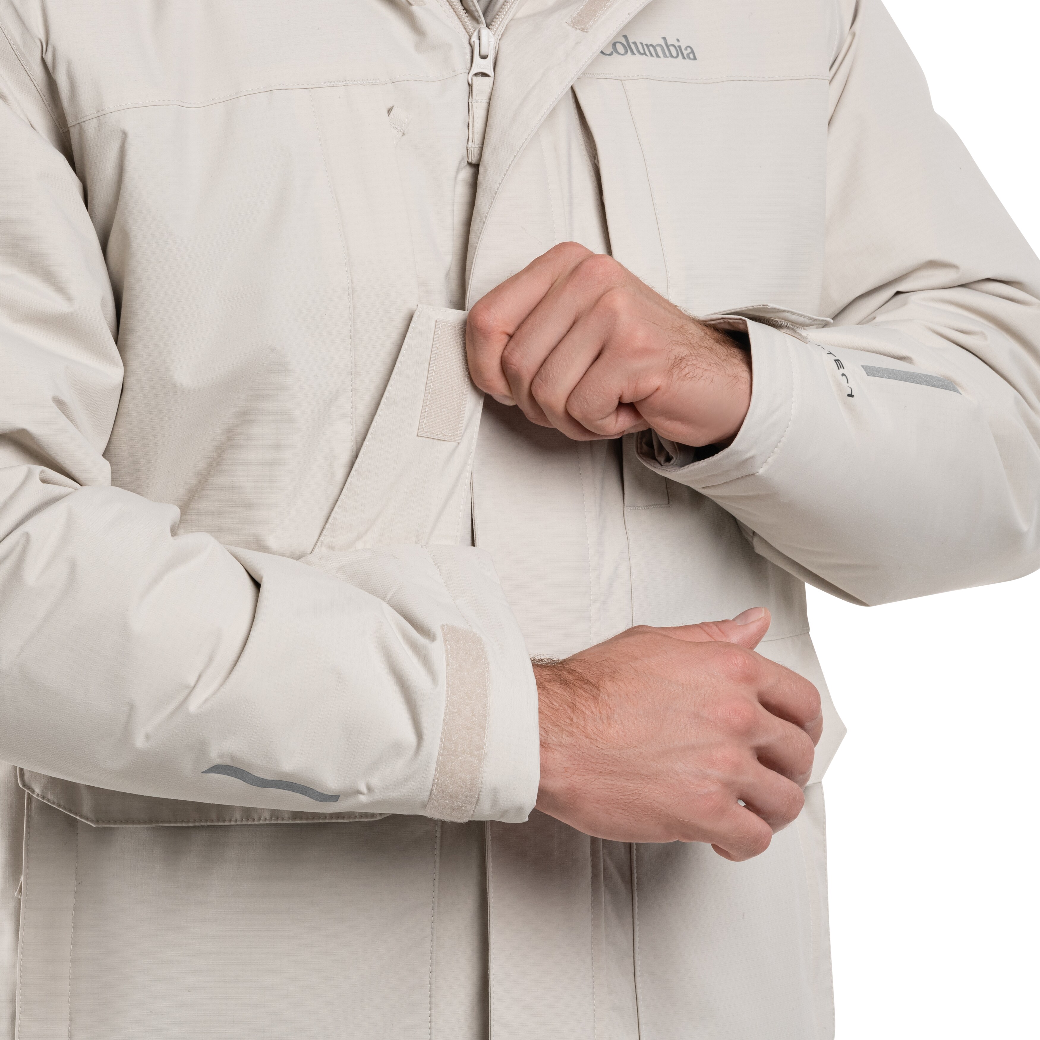Columbia Landroamer Sherpa Lined Waterproof Hooded kabát - Dark Stone