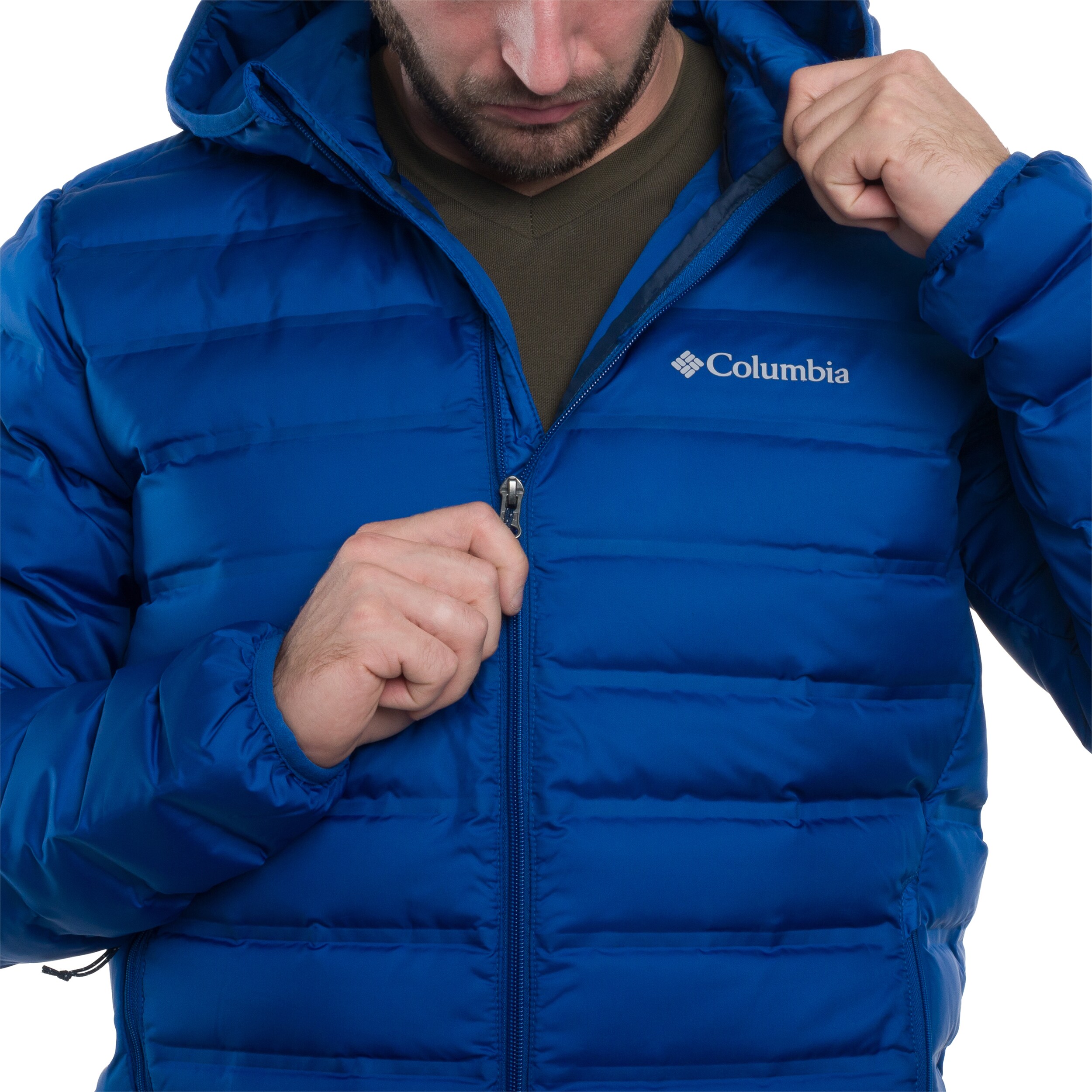 Columbia Lake 22 II Down Hooded kabát - Mountain Blue