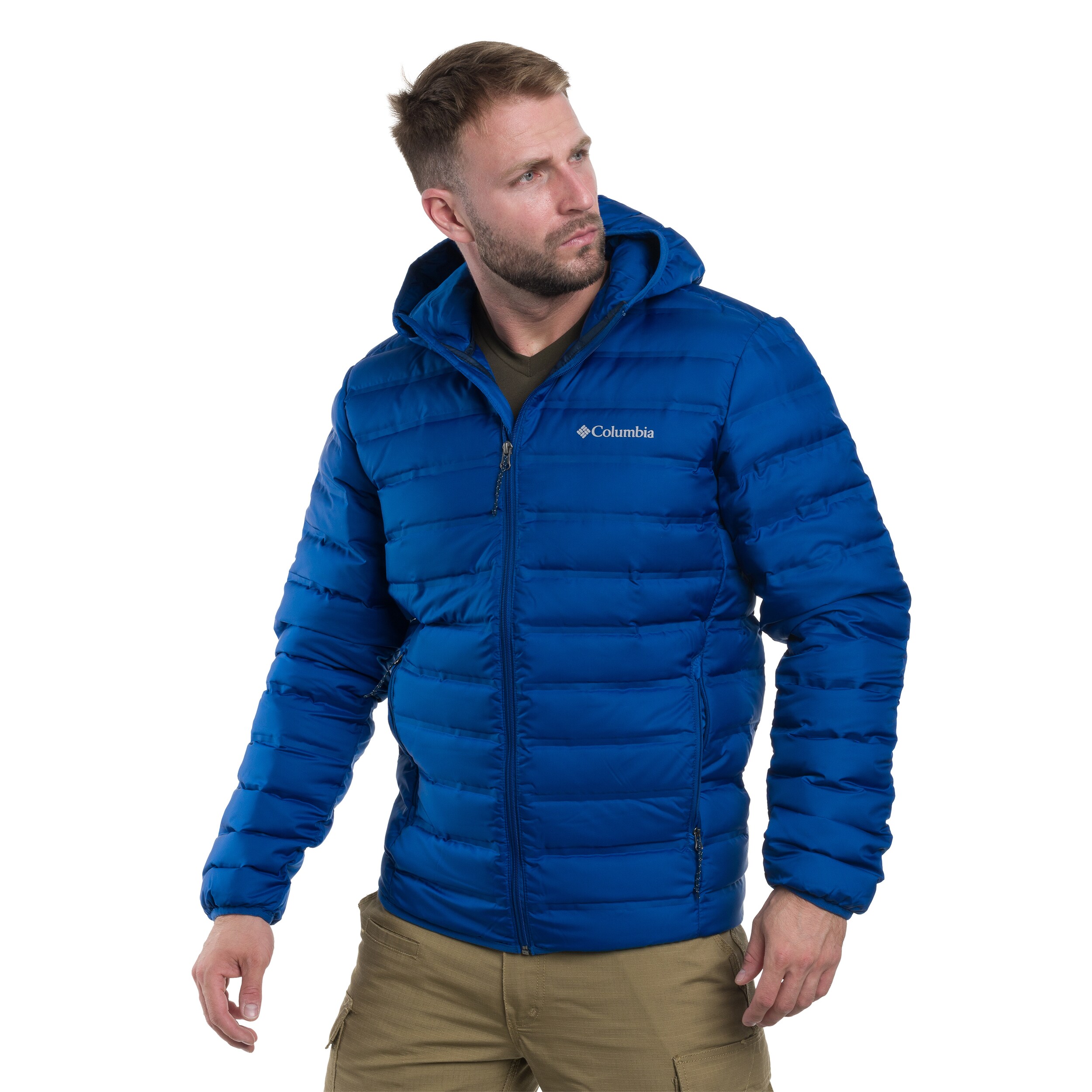 Columbia Lake 22 II Down Hooded kabát - Mountain Blue