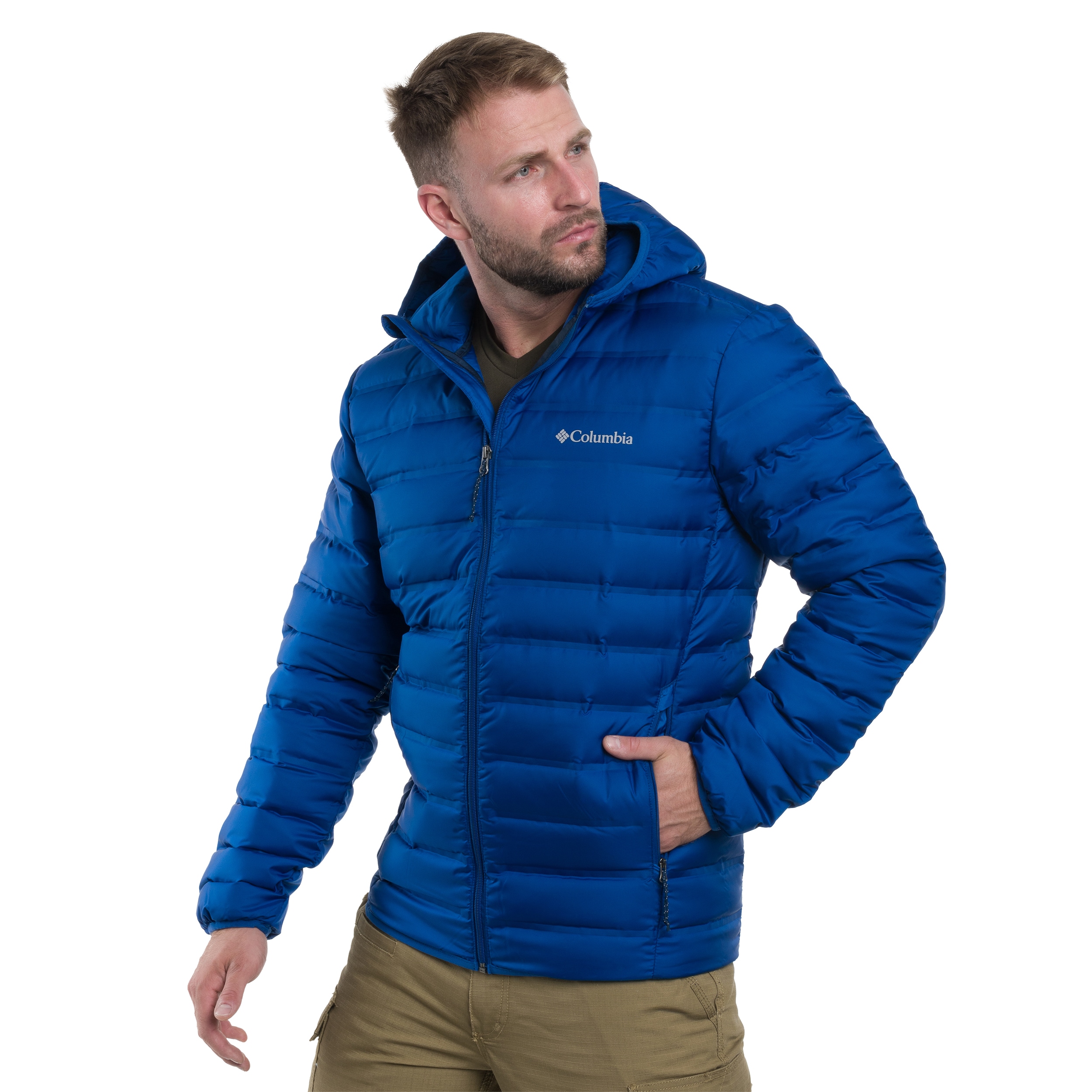 Columbia Lake 22 II Down Hooded kabát - Mountain Blue