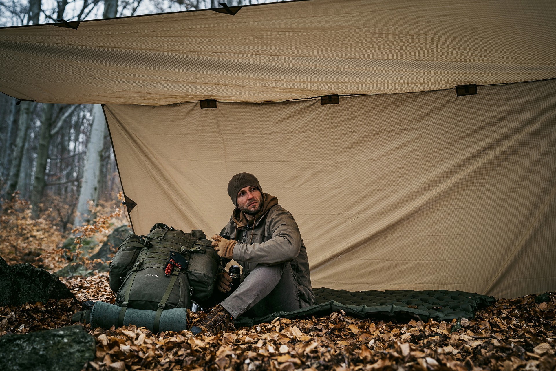 Pentagon Wild Tarp túraponyva 3x3 m - Coyote