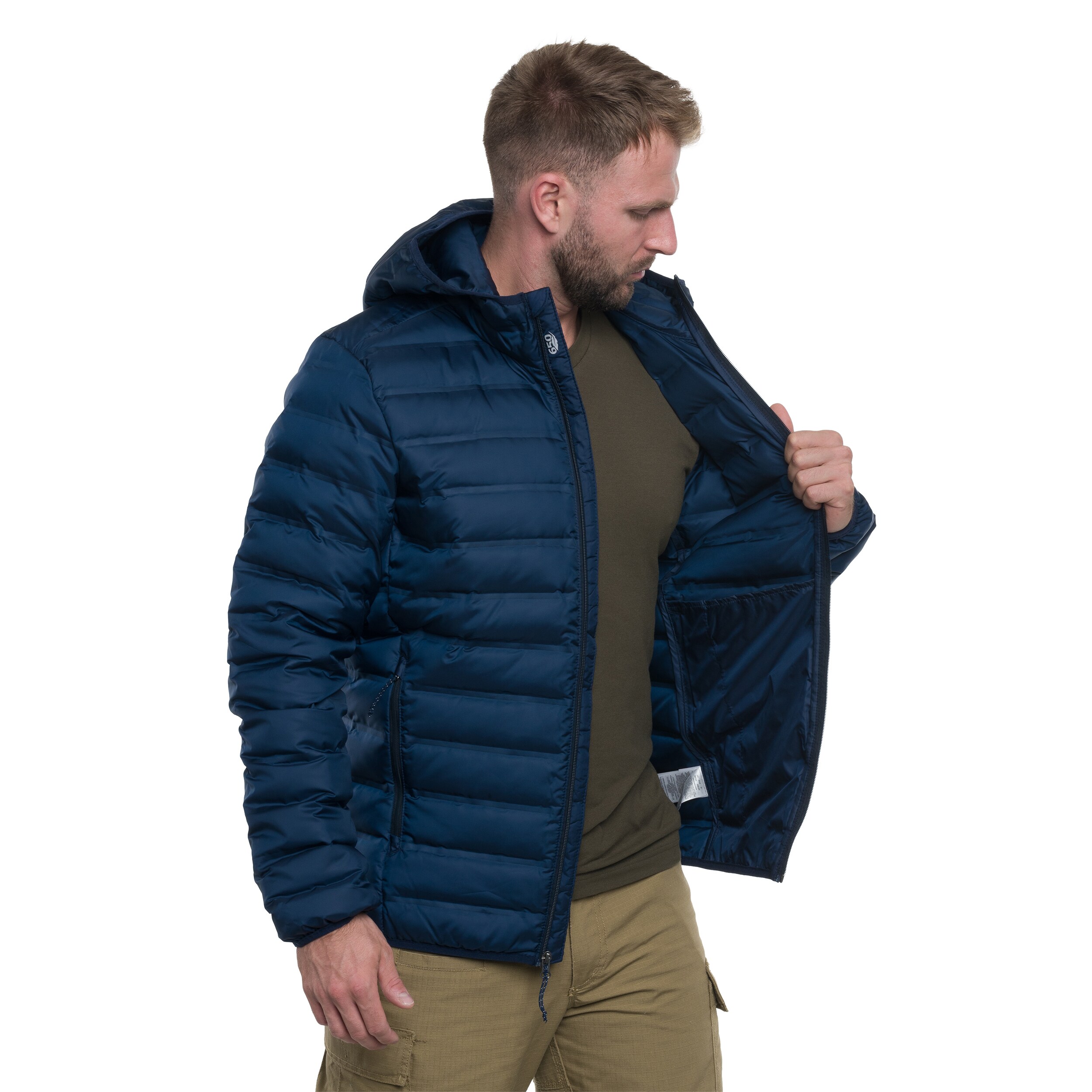 Columbia Lake 22 II Down Hooded kabát - Collegiate Navy