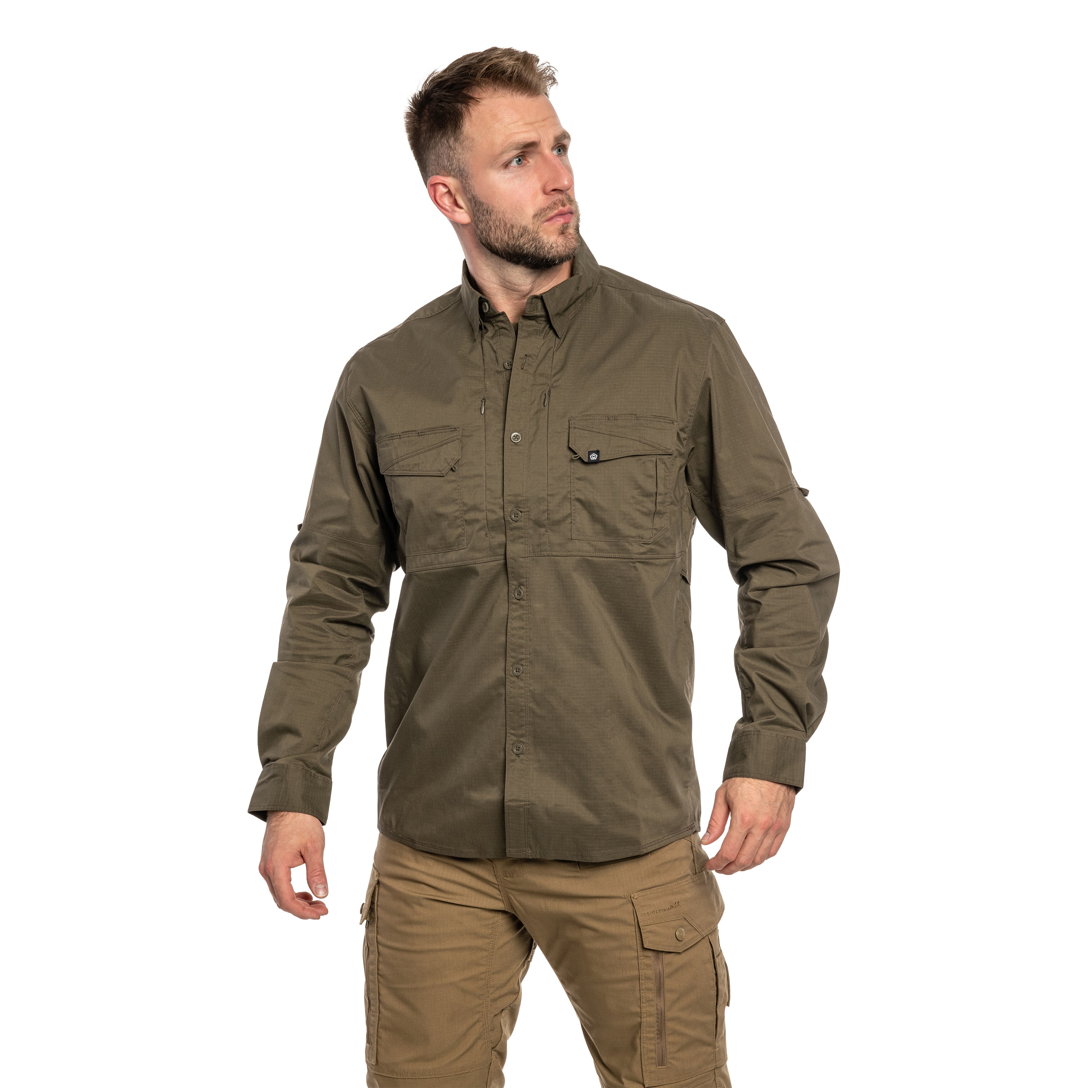 Pentagon Plato Long Sleeve taktikai szolgálati ing - Ranger Green