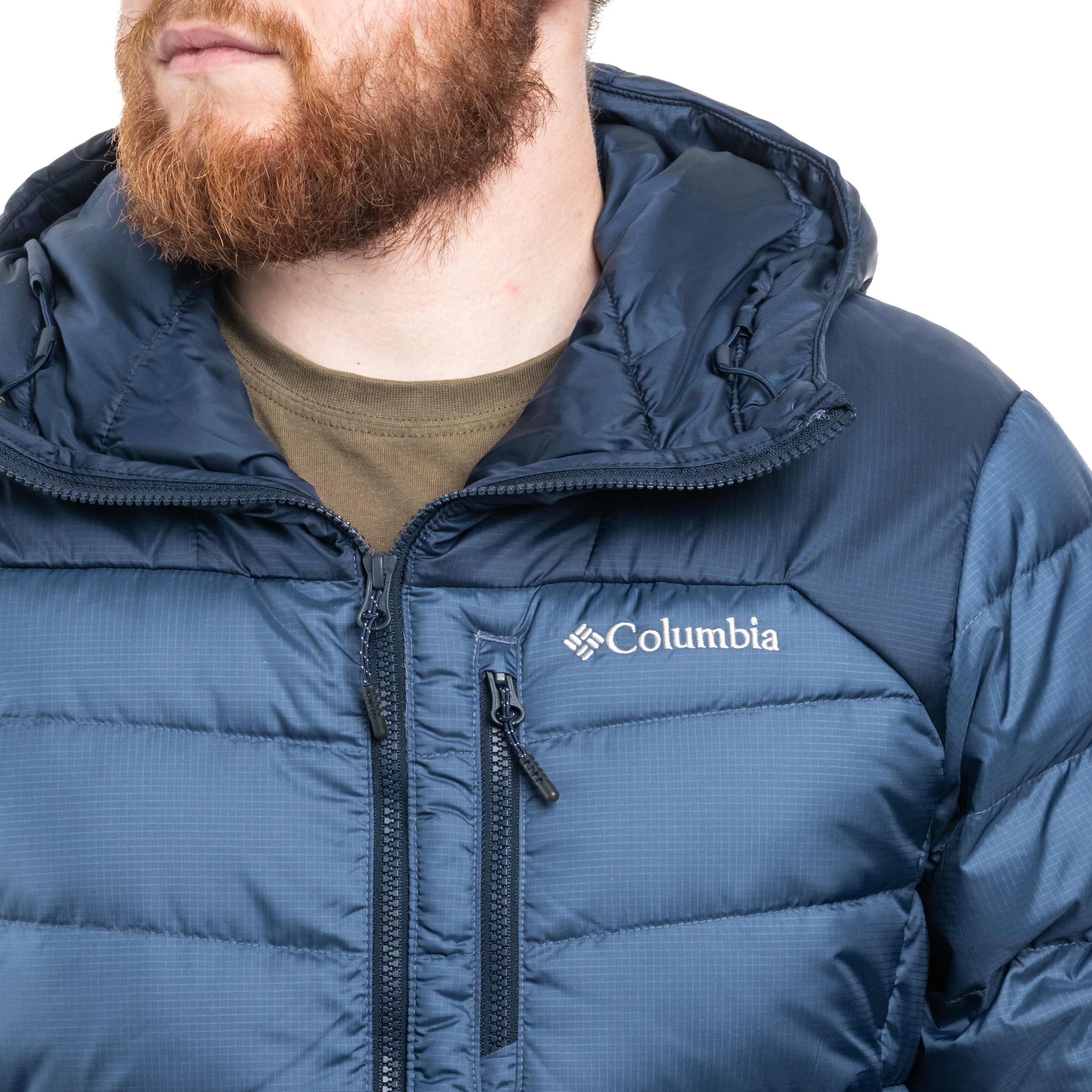 Columbia Autumn Park II Down Hooded Jacket kabát - Dark Mountain