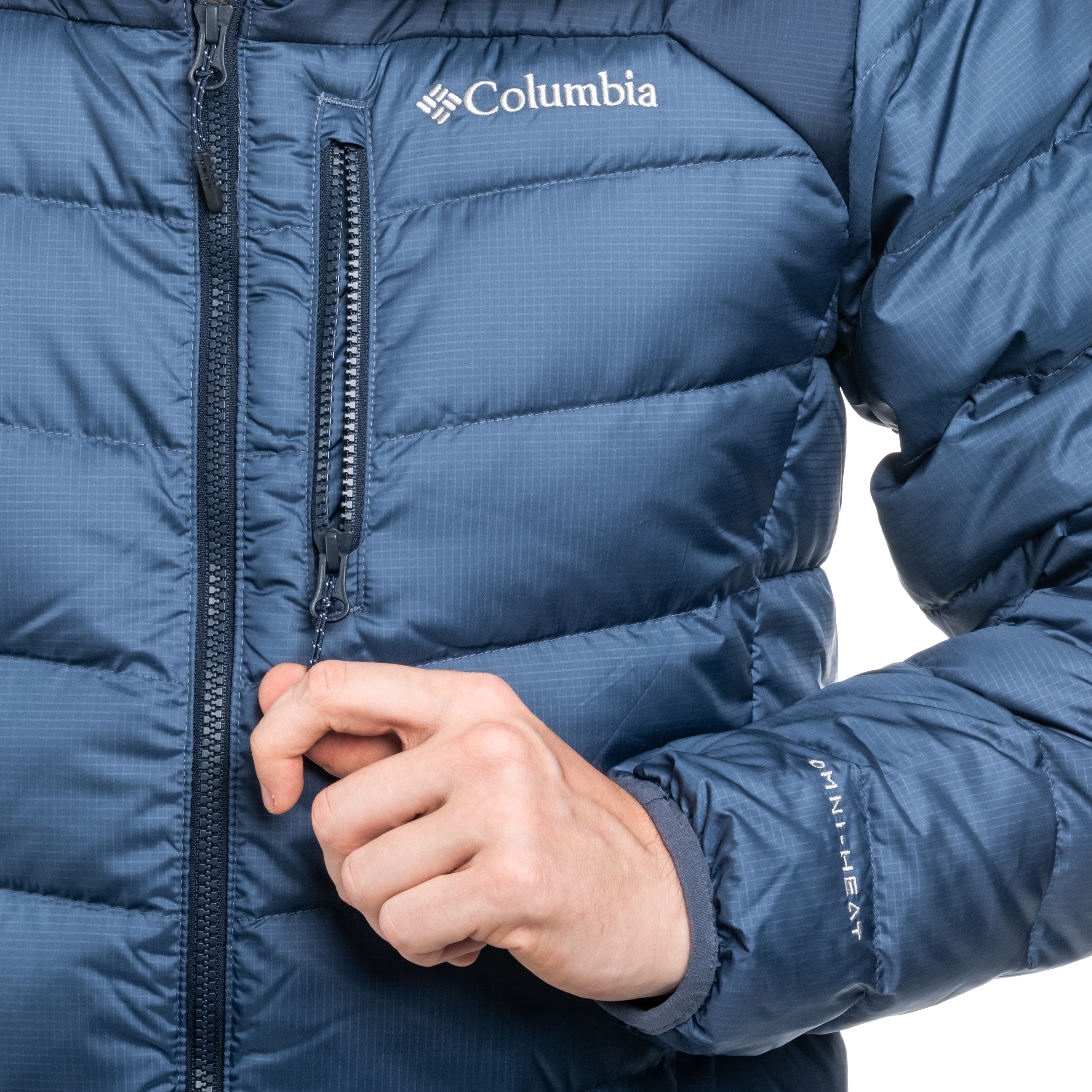 Columbia Autumn Park II Down Hooded Jacket kabát - Dark Mountain