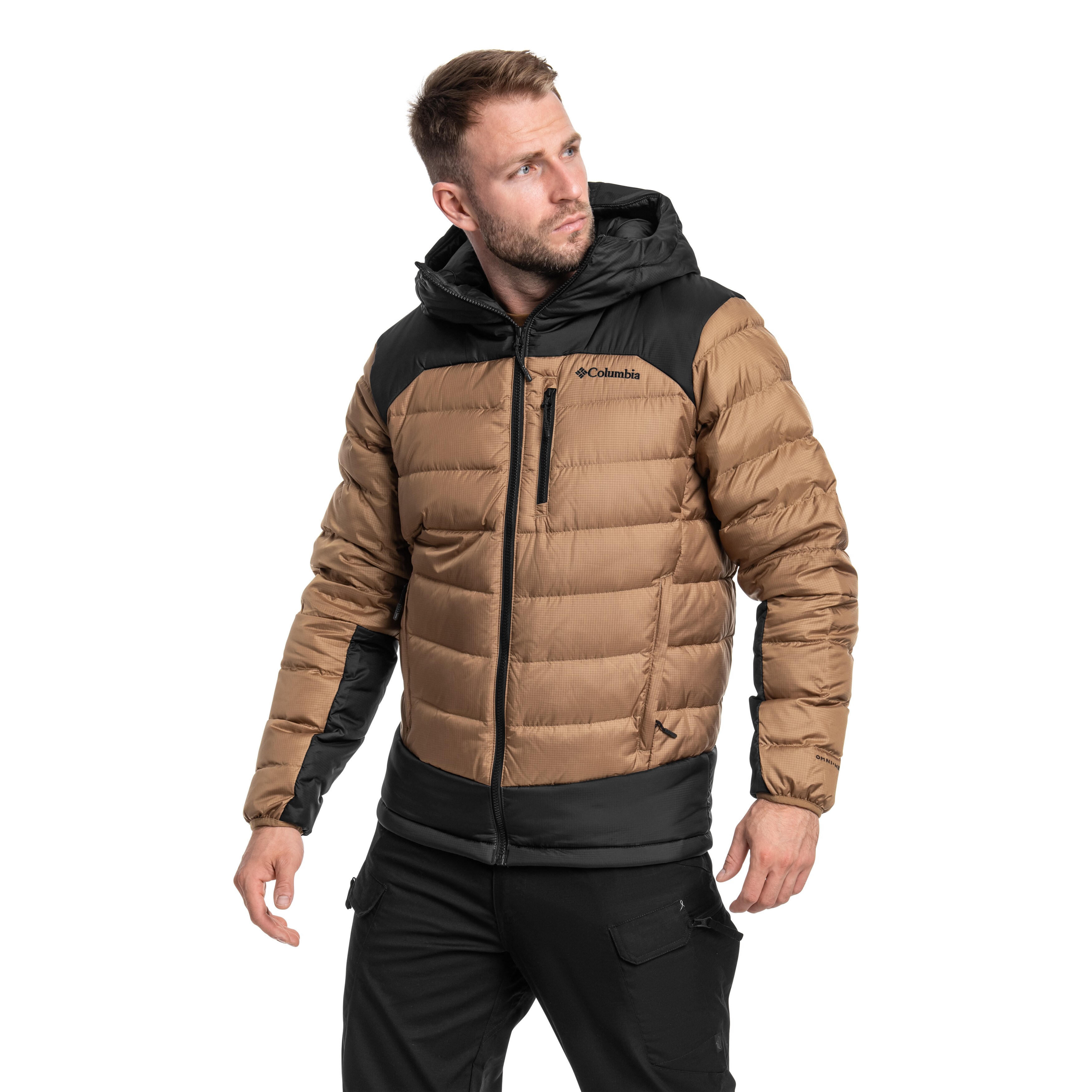 Columbia Autumn Park II Down Hooded Jacket kabát - Delta/Black