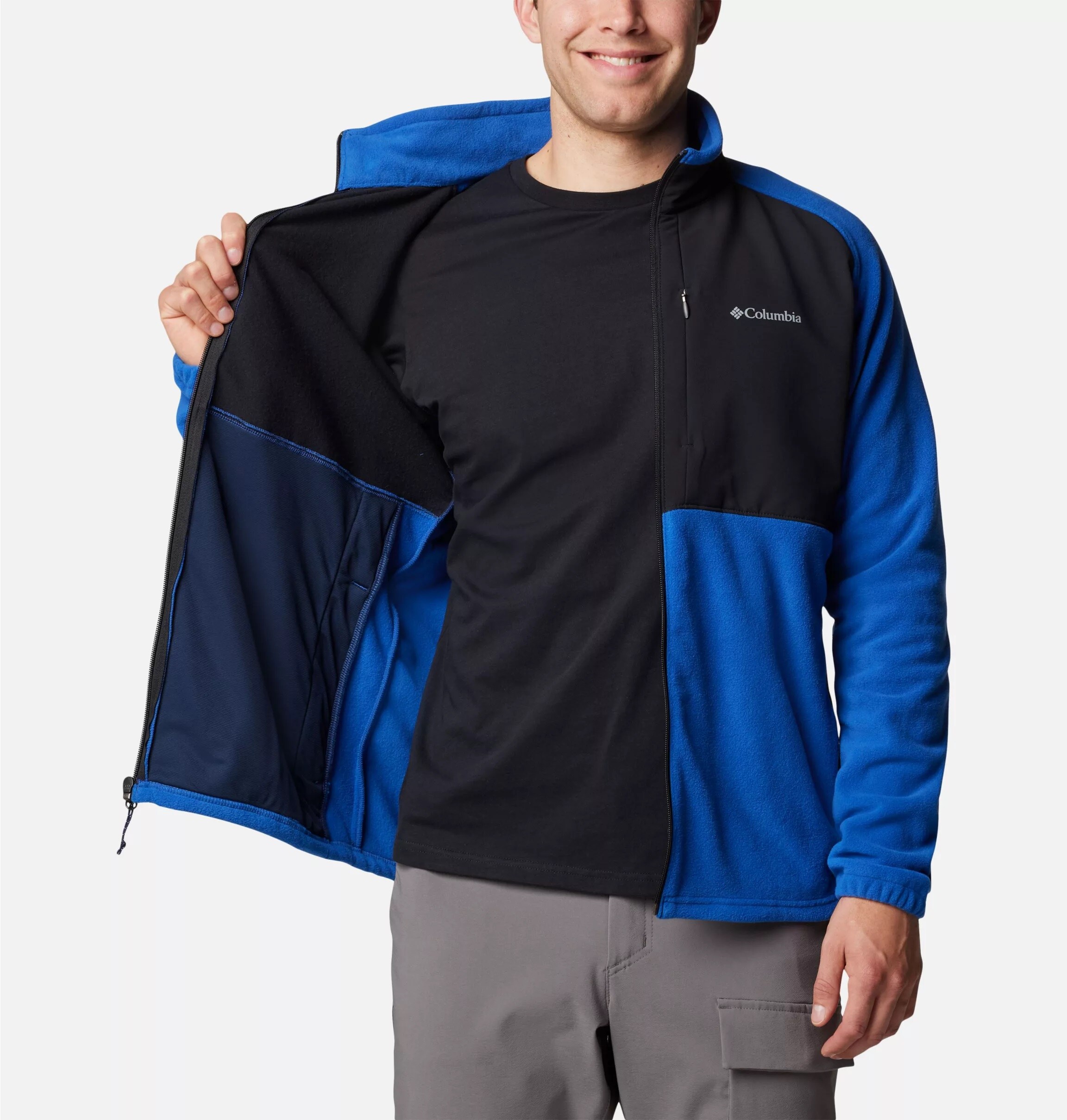 Columbia Sage Peak Fleece polár pulóver - Mountain Blue/Black