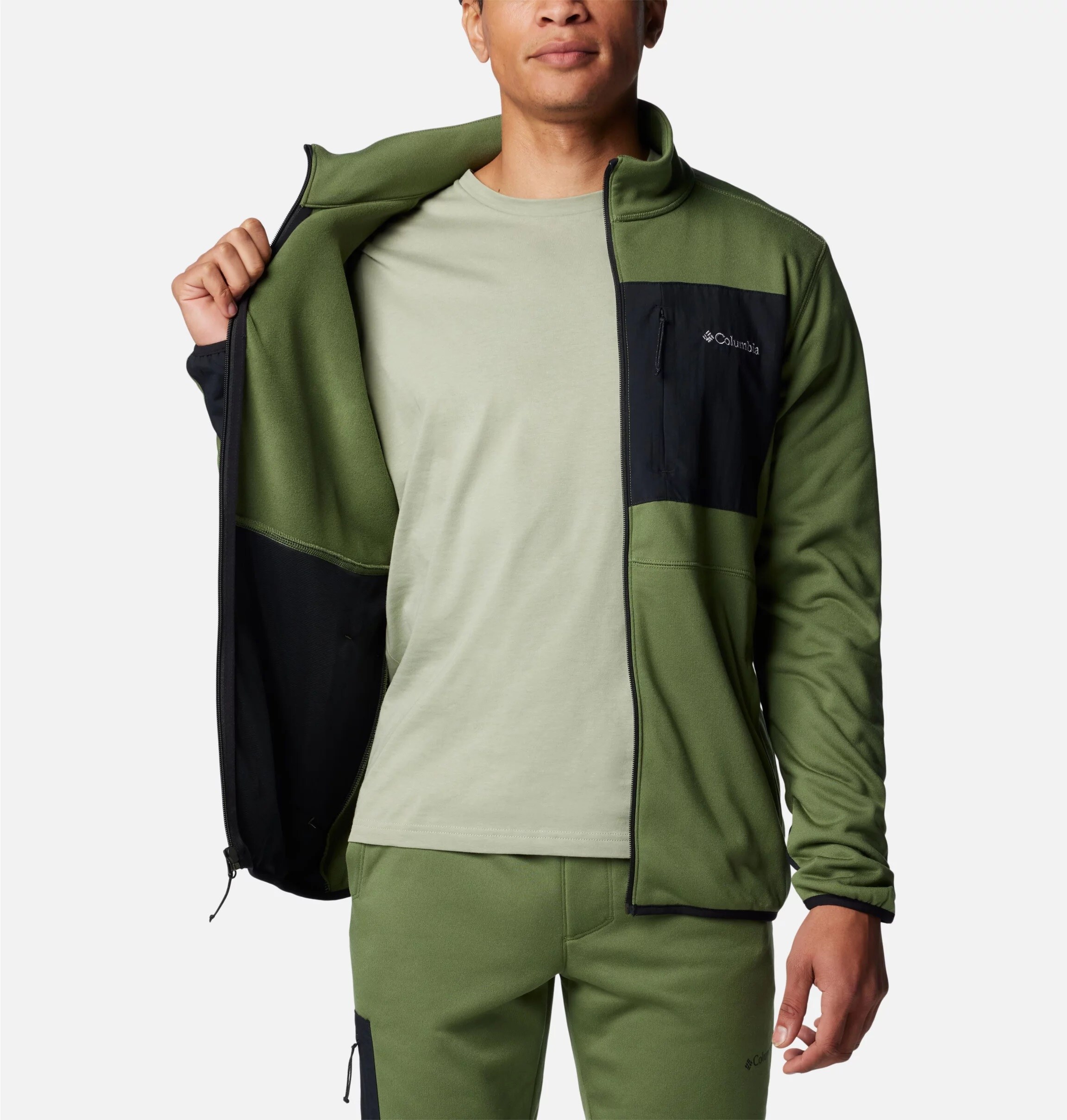 Columbia Hike II Technical Fleece polár pulóver - Canteen/Black