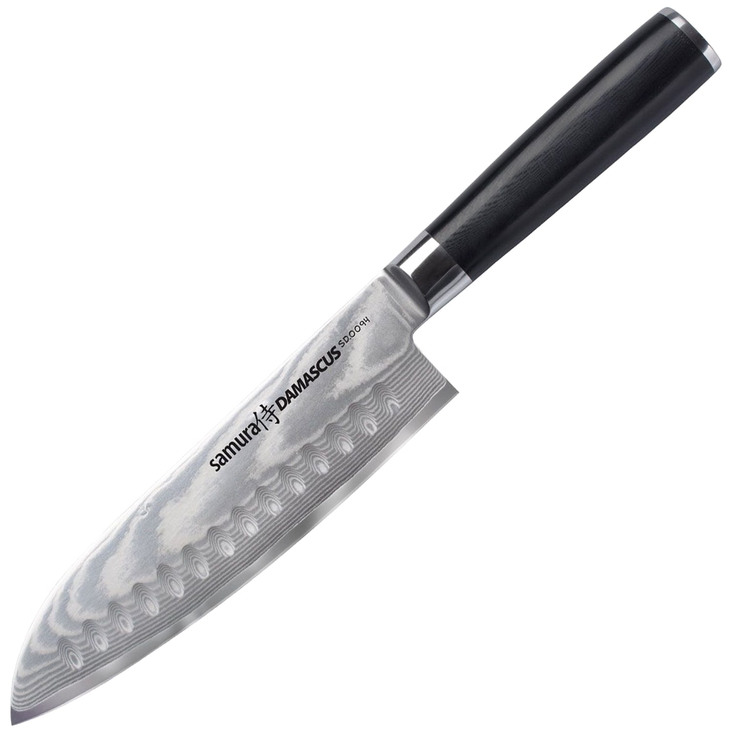 Samura Damascus Santoku konyhakés 18 cm - Black