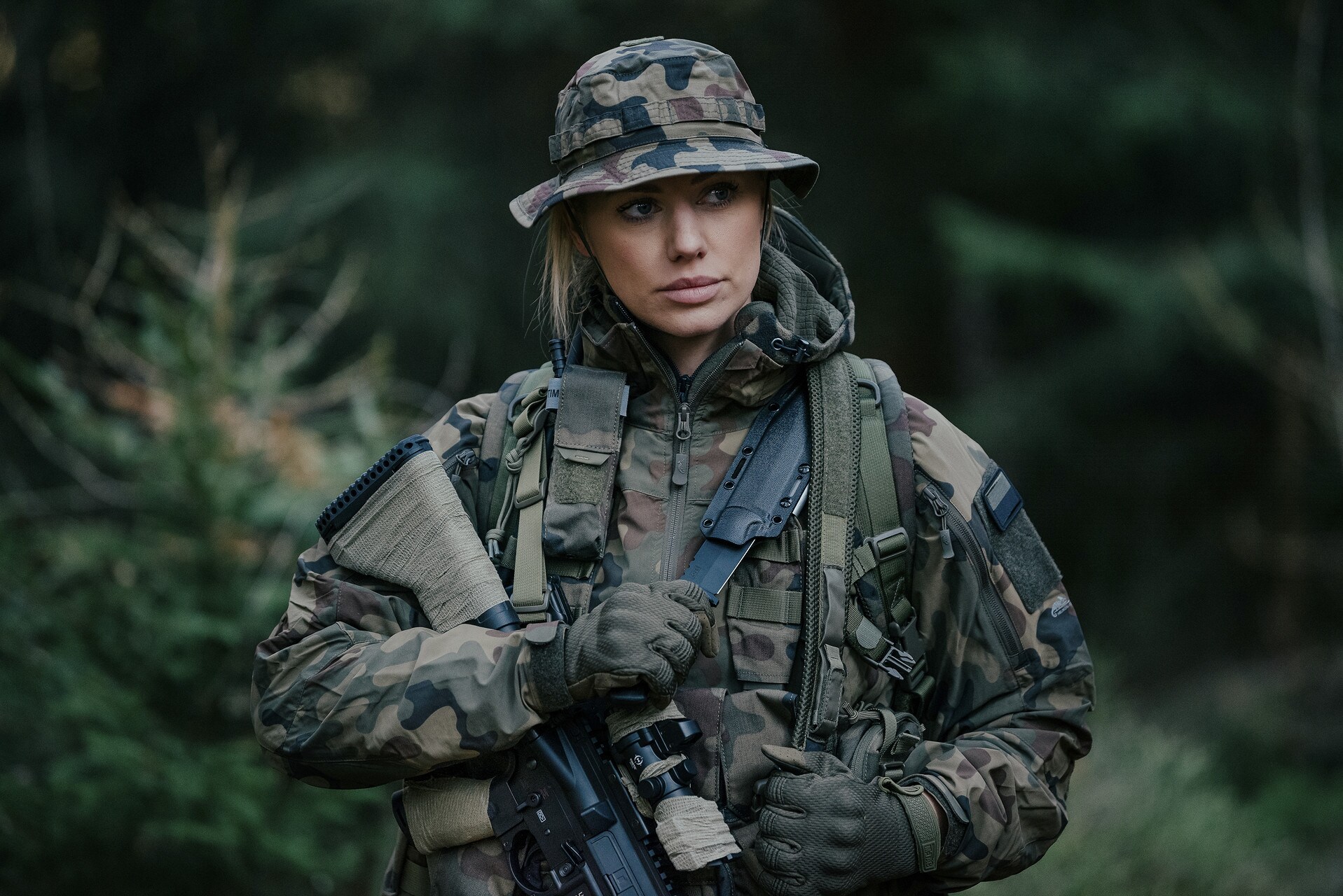 Helikon Boonie Mk2 PolyCotton Stretch Rip-Stop kalap - wz.93 Pantera PL Woodland