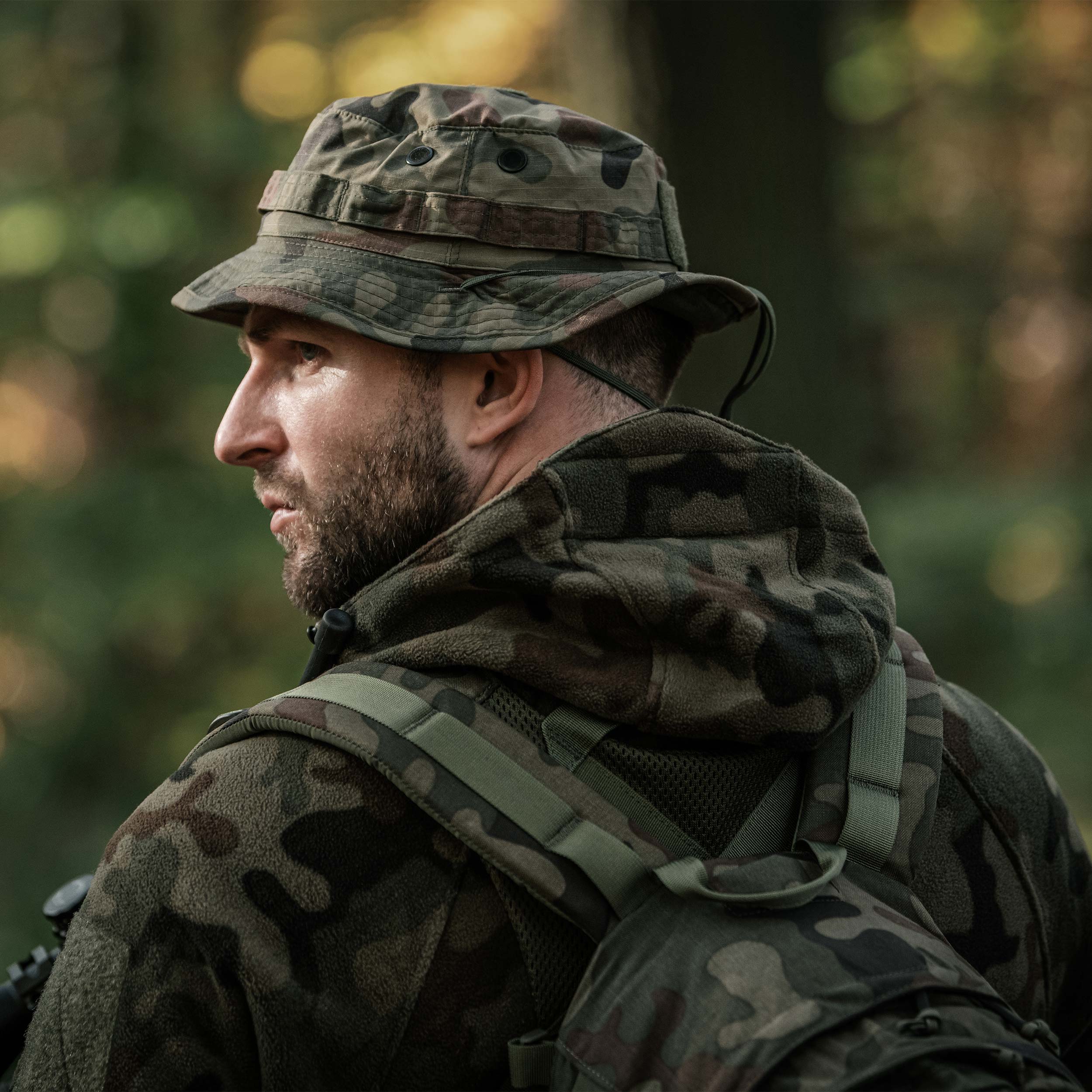Helikon-Tex Boonie Mk2 PolyCotton Stretch Rip-Stop kalap - wz.93 Pantera PL Woodland