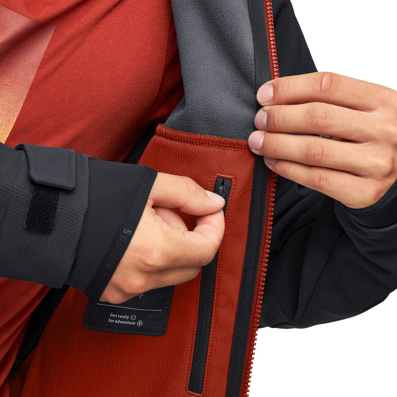 Alpinus Softshell Pelat kabát - Brick Red
