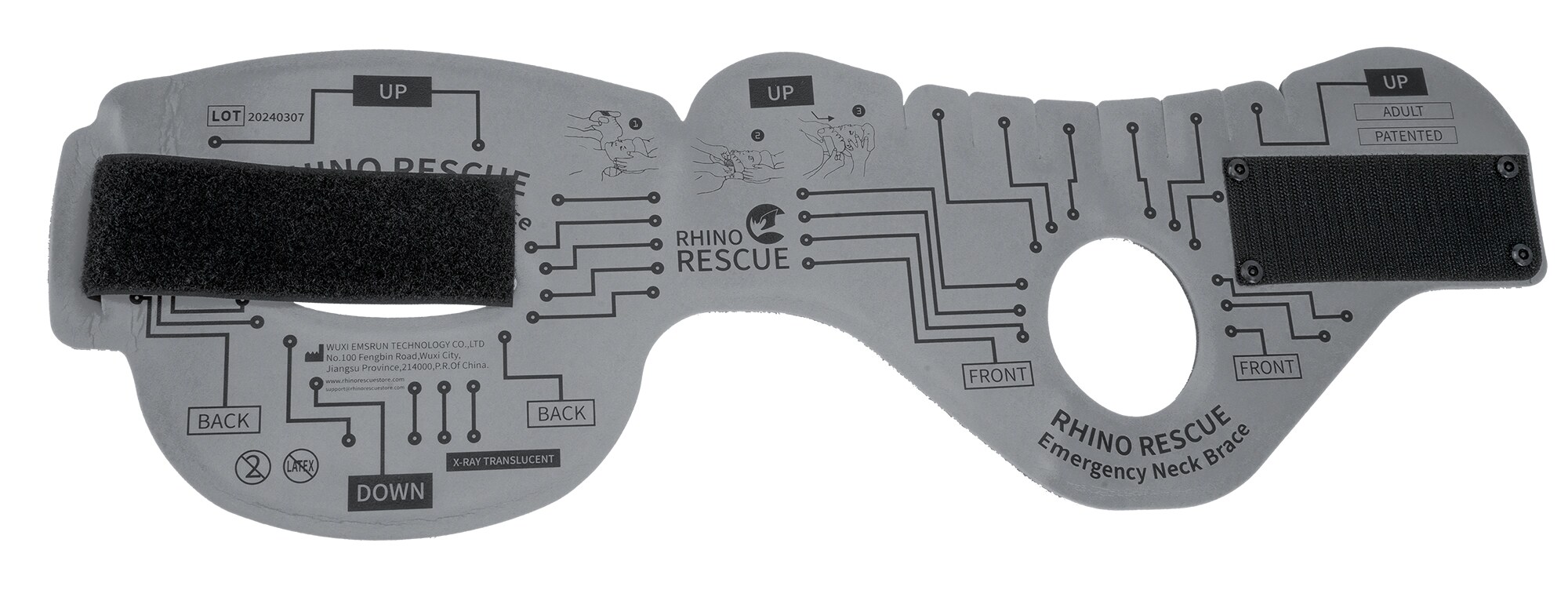Rhino Rescue Neck Brace ortopédiai nyakrögzyítő - Gray