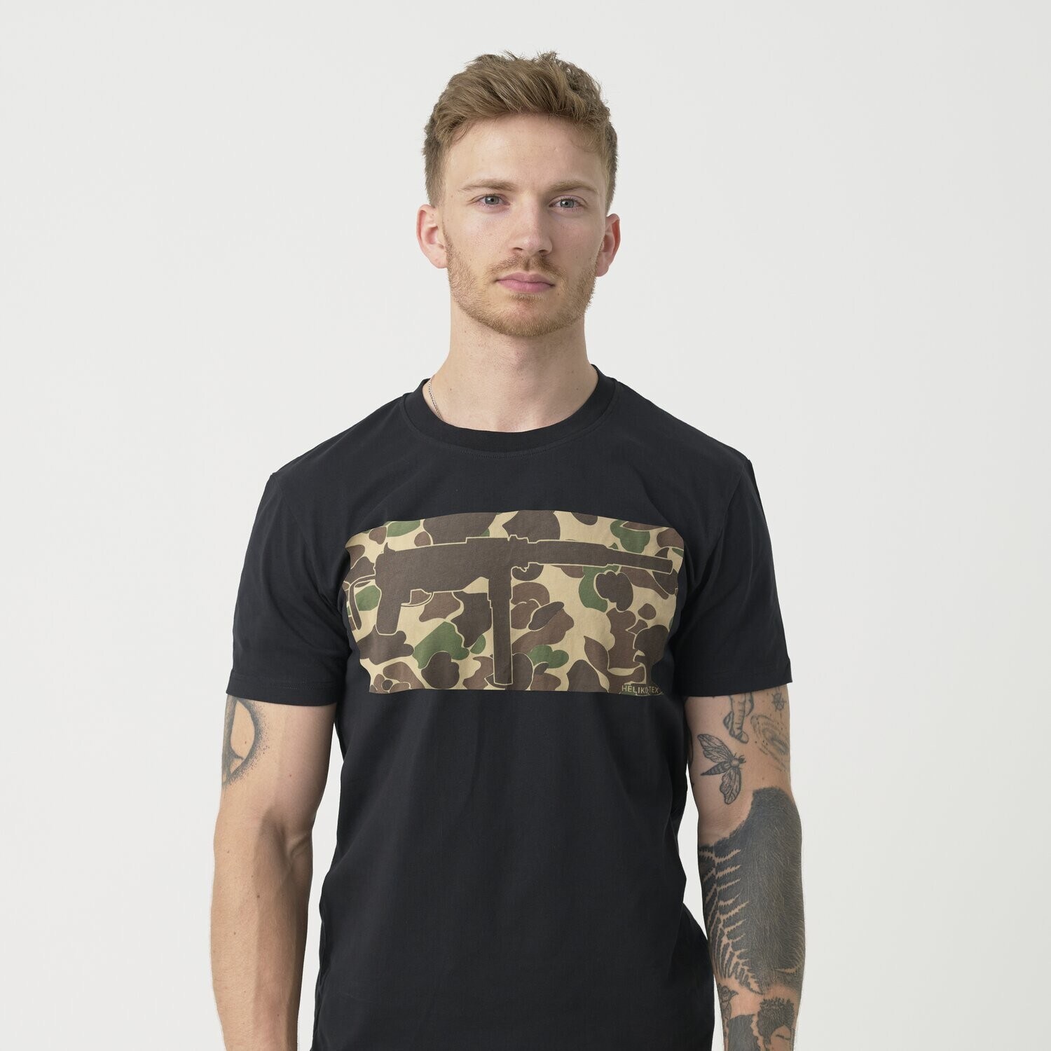 Helikon Grease Gun T-shirt póló - Black/Duck Hunter