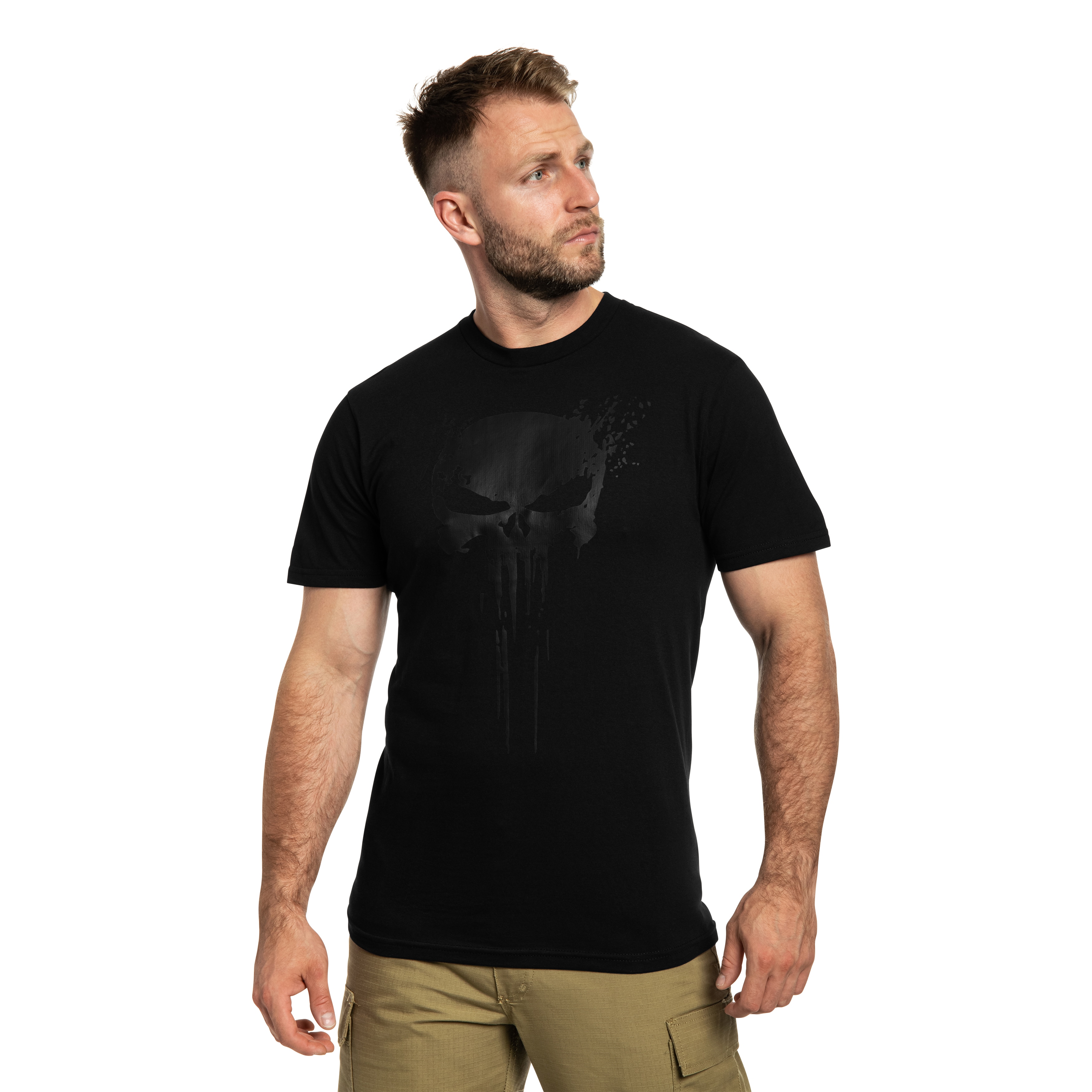 TigerWood Black Punisher T-shirt póló - Black