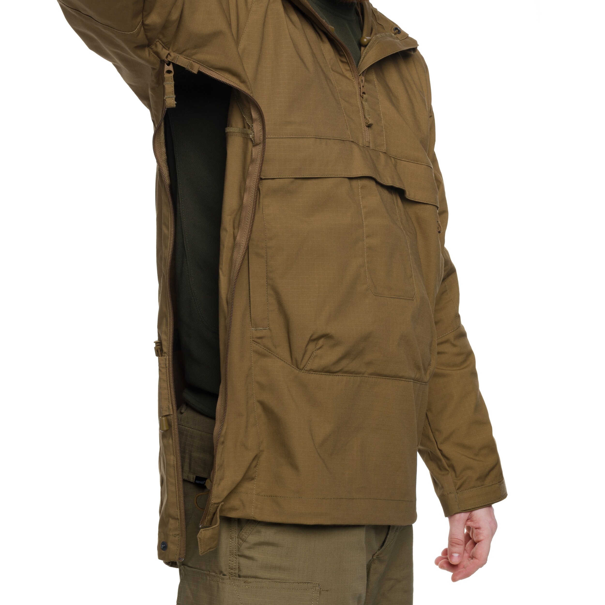 Helikon Anorak Tracer PolyCotton Stretch Rip-Stop kabát - Coyote