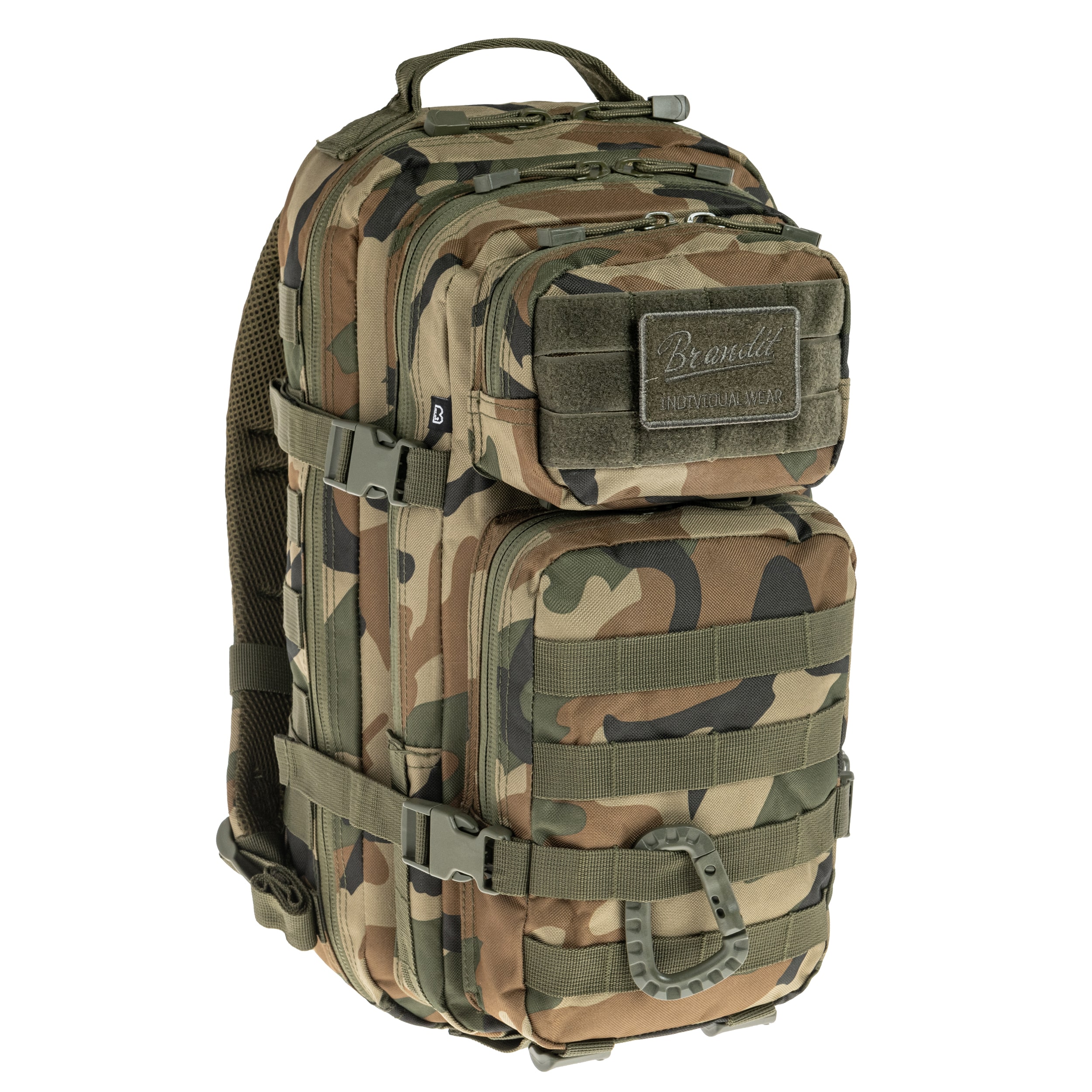 Brandit Assault Pack Medium hátizsák 25 l - Woodland