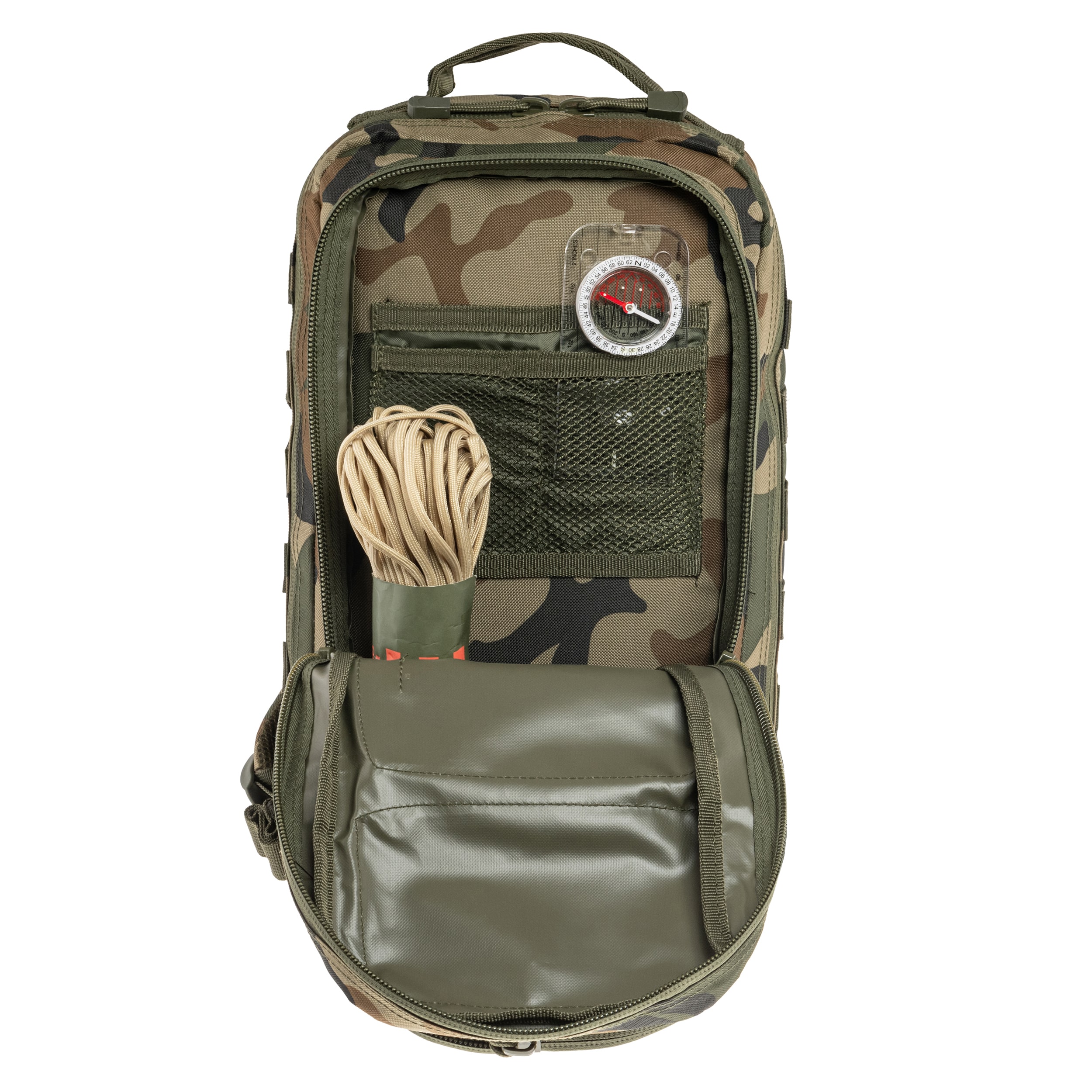 Brandit Assault Pack Medium hátizsák 25 l - Woodland