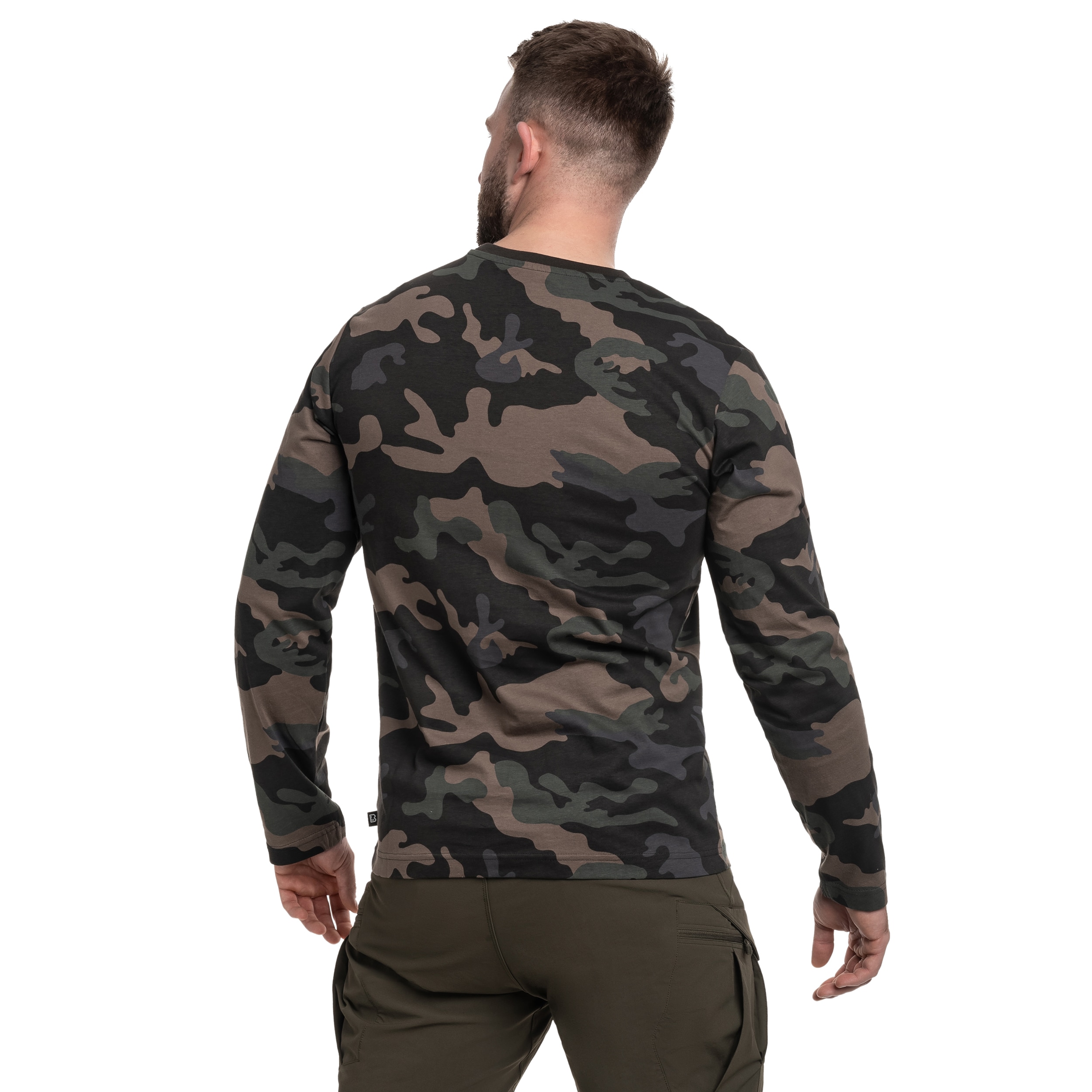 Brandit Premium Long Sleeve Shirt hosszú ujjú póló- Dark Camo