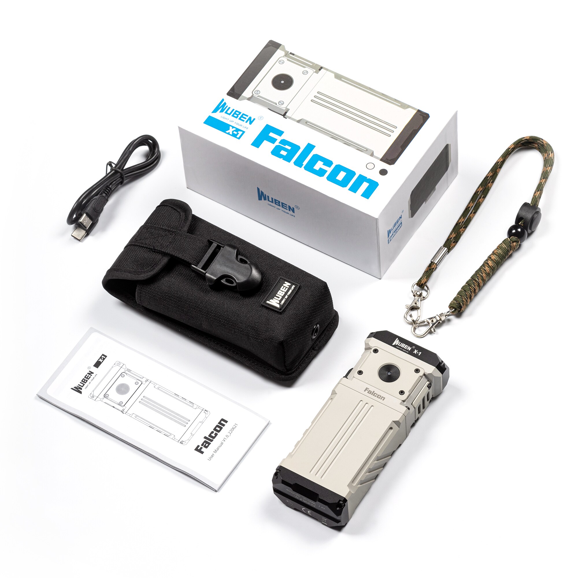 Wuben X1 White zseblámpa 12000 lumen