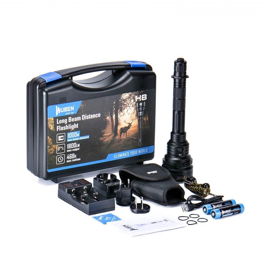Wuben H8 Standard Kit Taktikai Zseblámpa - 1800 Lumen