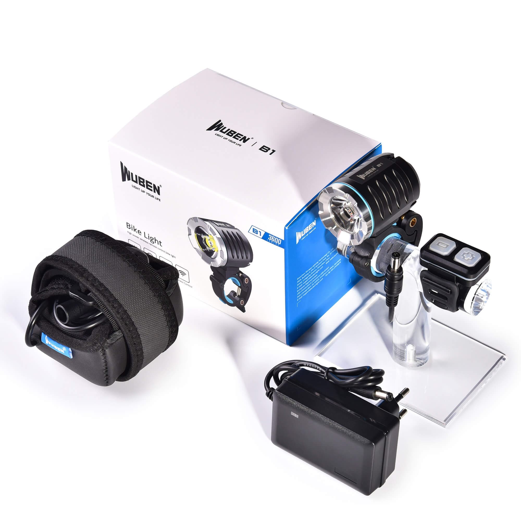 Wuben B1 kerékpár első lámpa Black - 3600 lumen